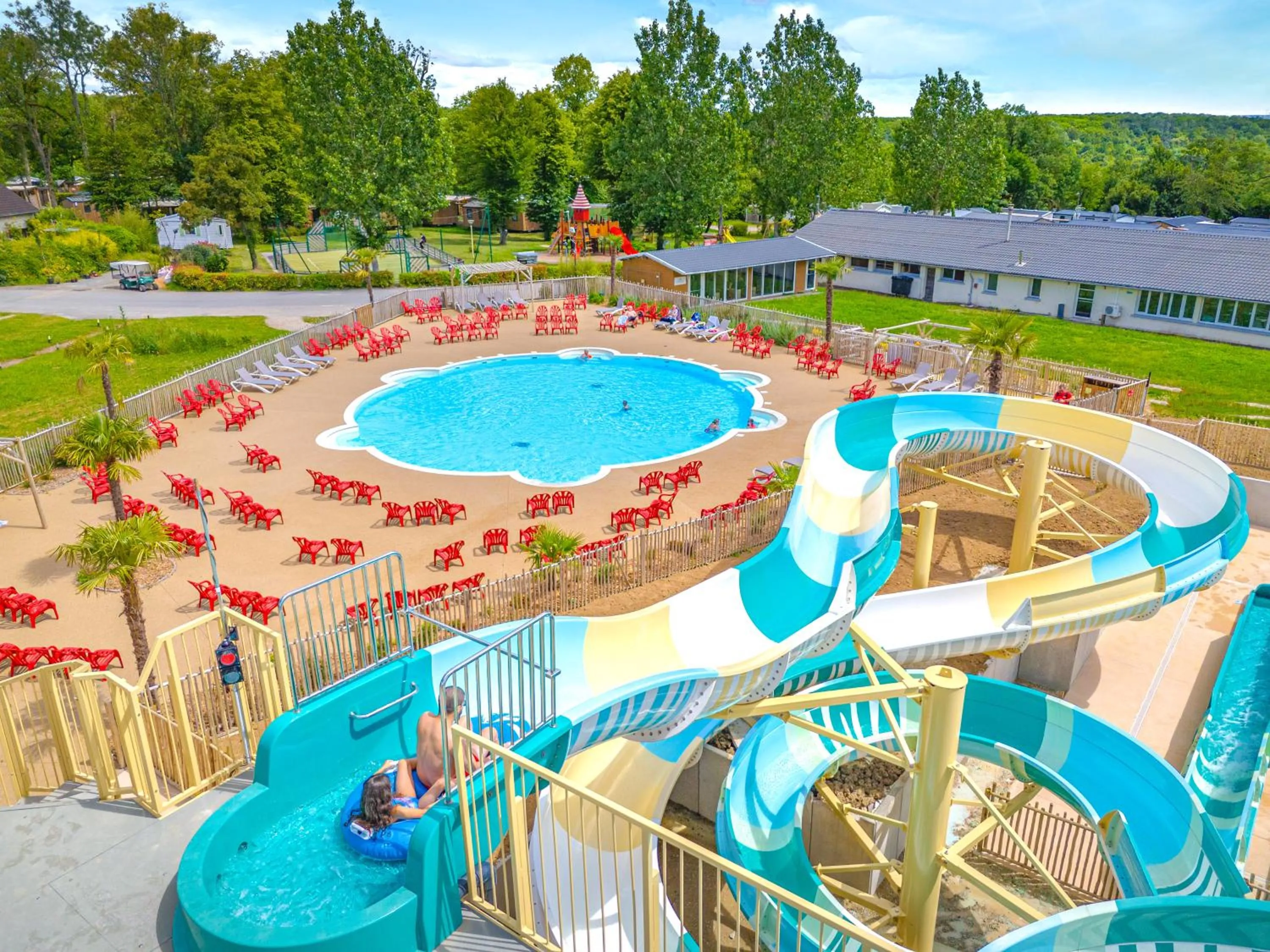 Aqua park in Camping Le Parc de Paris