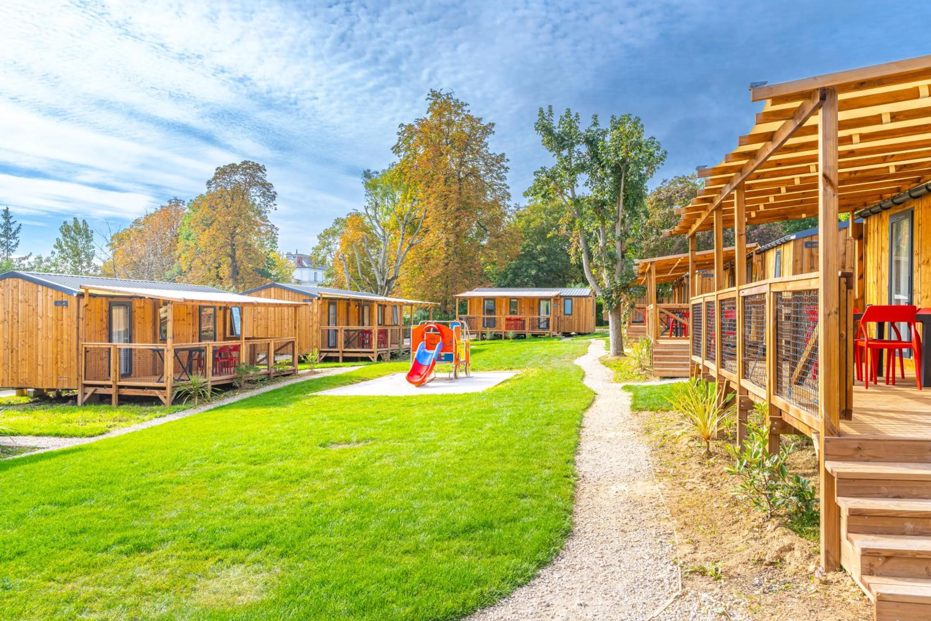 Children play ground in Camping Le Parc de Paris
