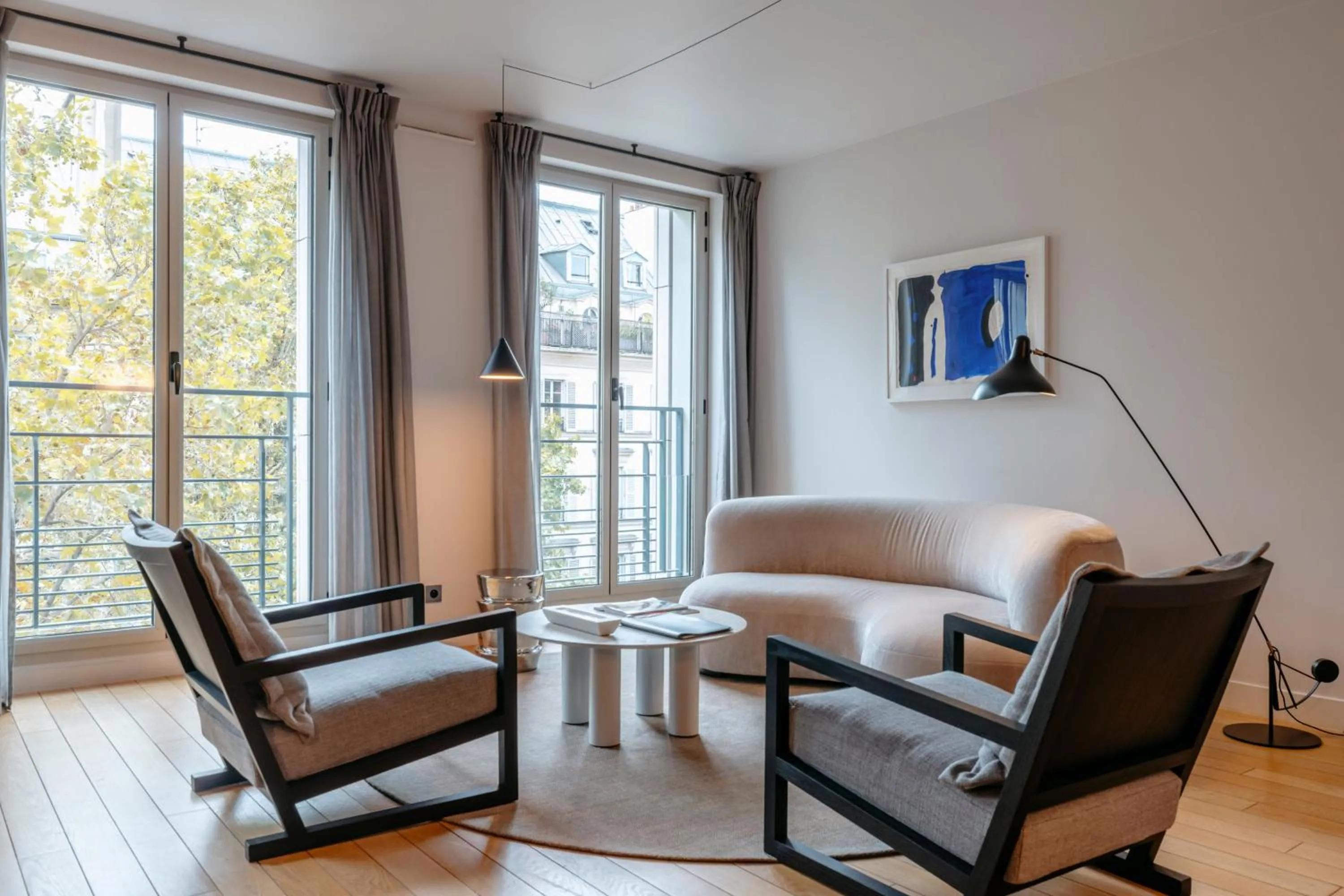 Living room in Hotel de Pourtales