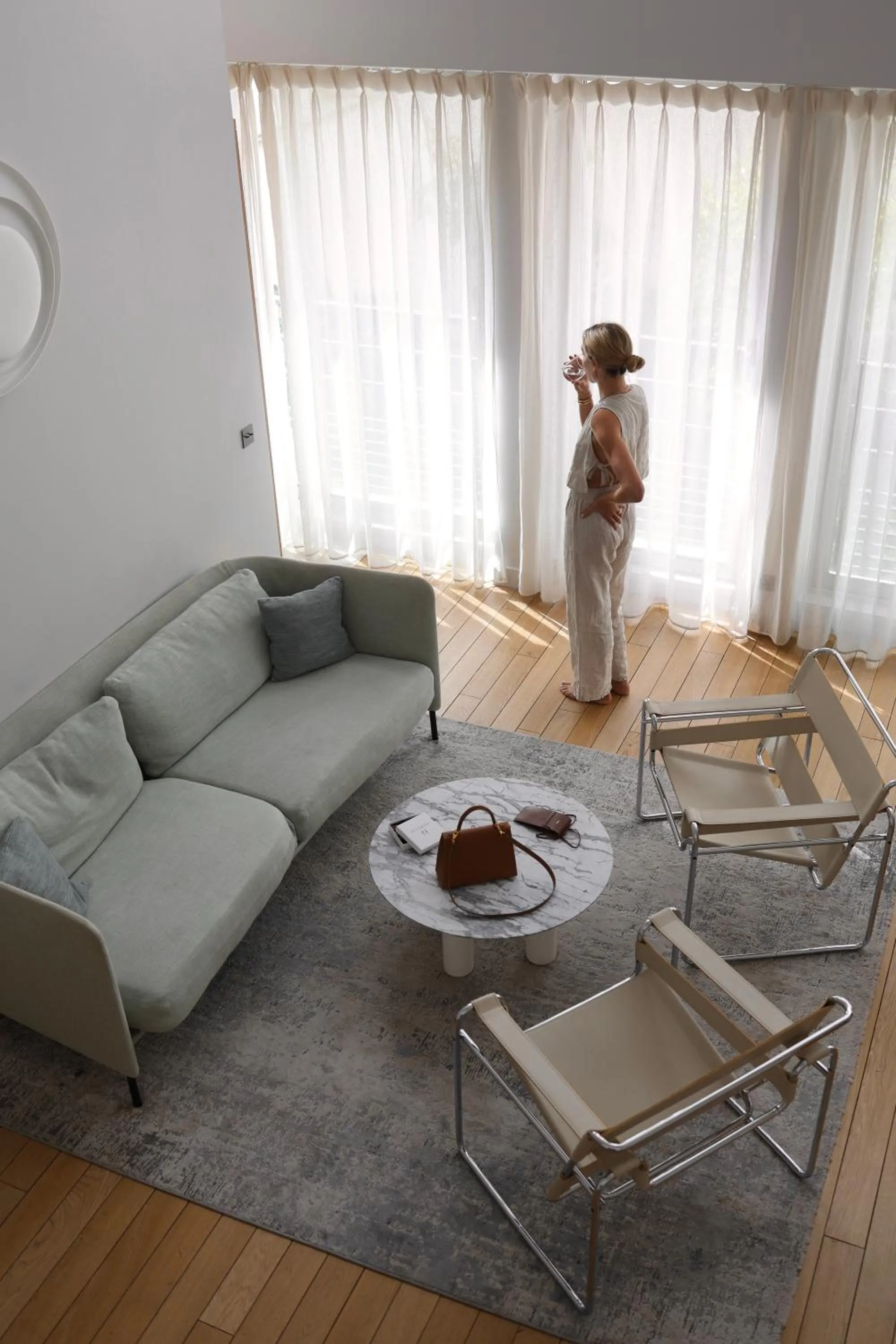 Living room in Hotel de Pourtales