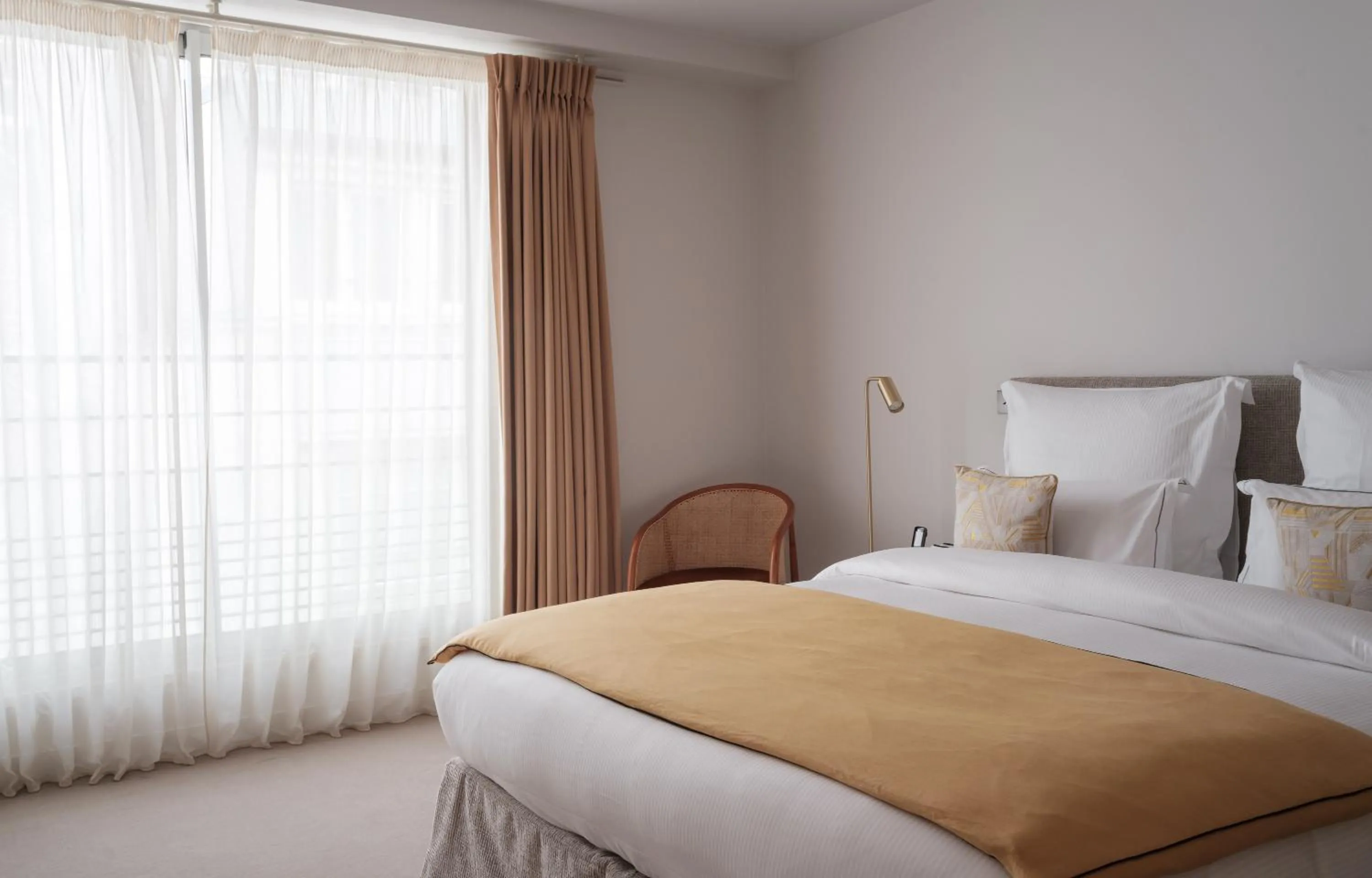 Bed in Hotel de Pourtales