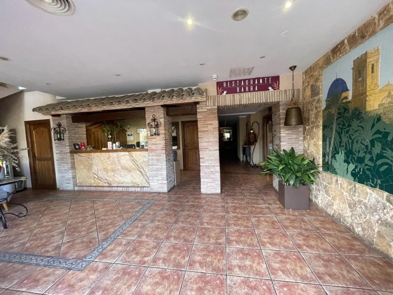 Lobby or reception in Hostal La Posada