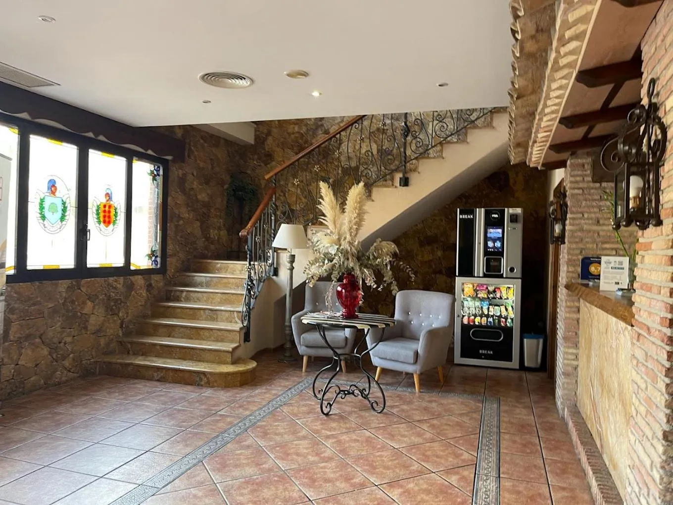 Lobby or reception in Hostal La Posada