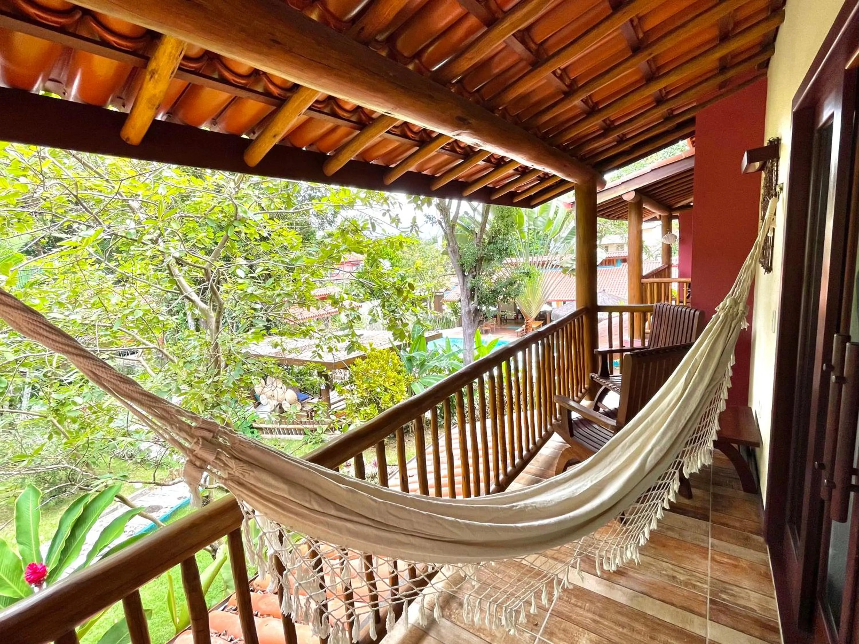 Balcony/Terrace in Paraíso Ecológico Pousada & SPA