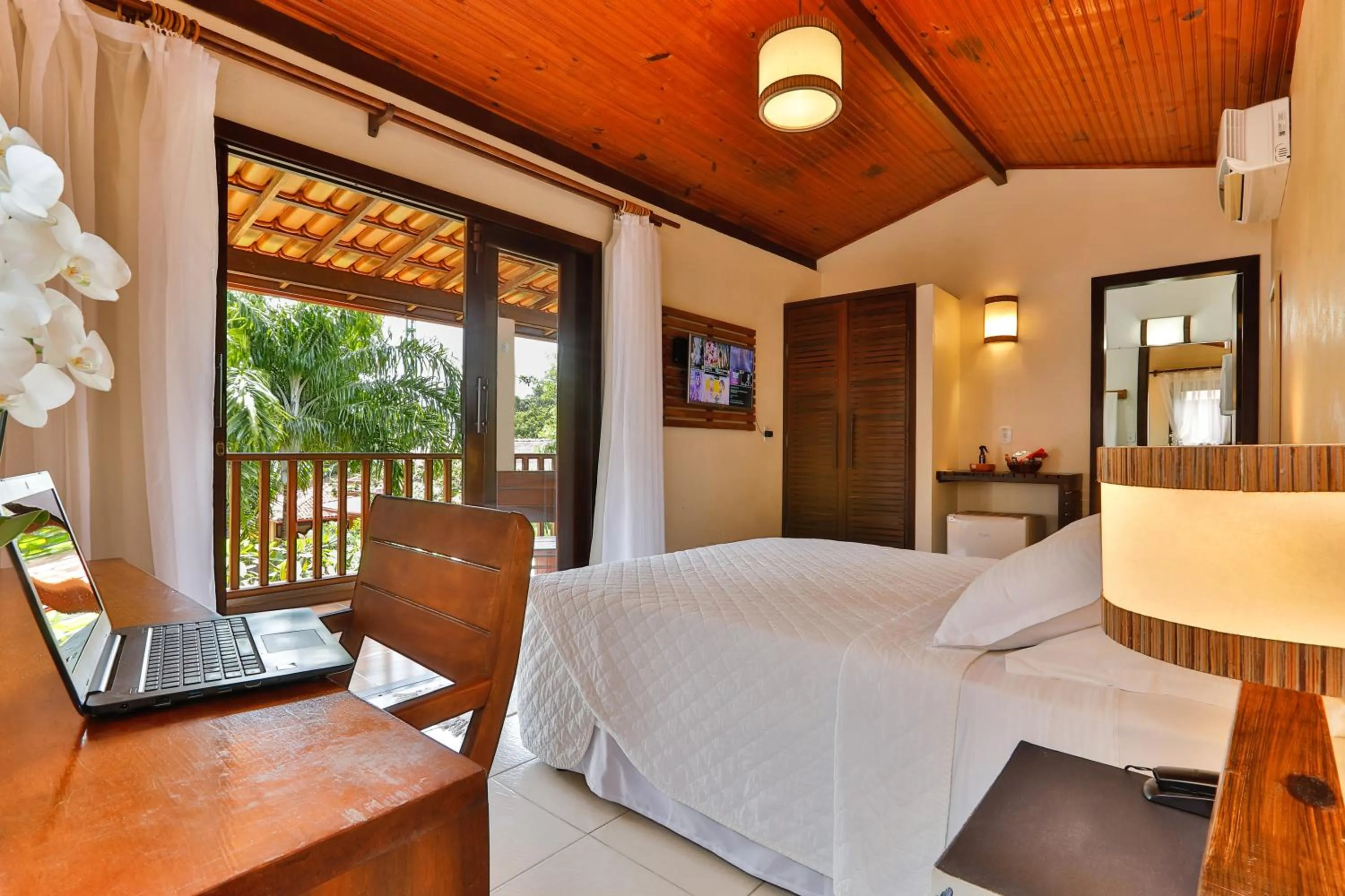 Bed in Paraíso Ecológico Pousada & SPA