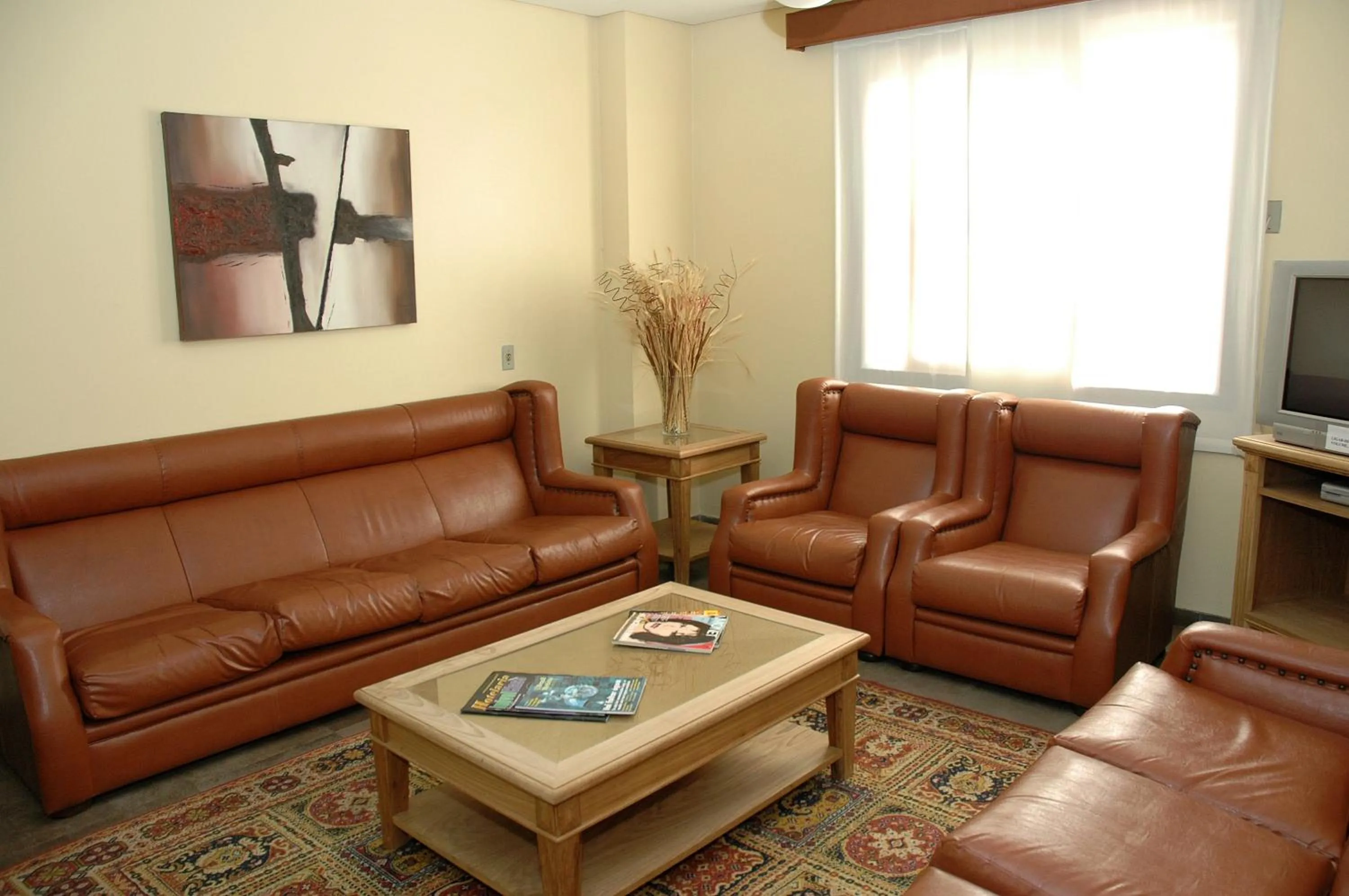 Communal lounge/ TV room in Hotel Porto Alegre