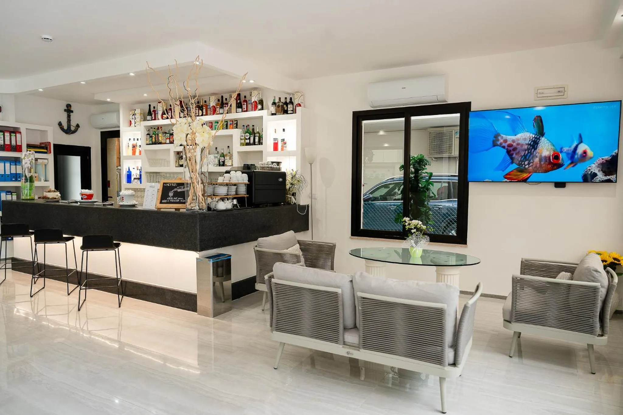 Living room in Hotel La Pergola