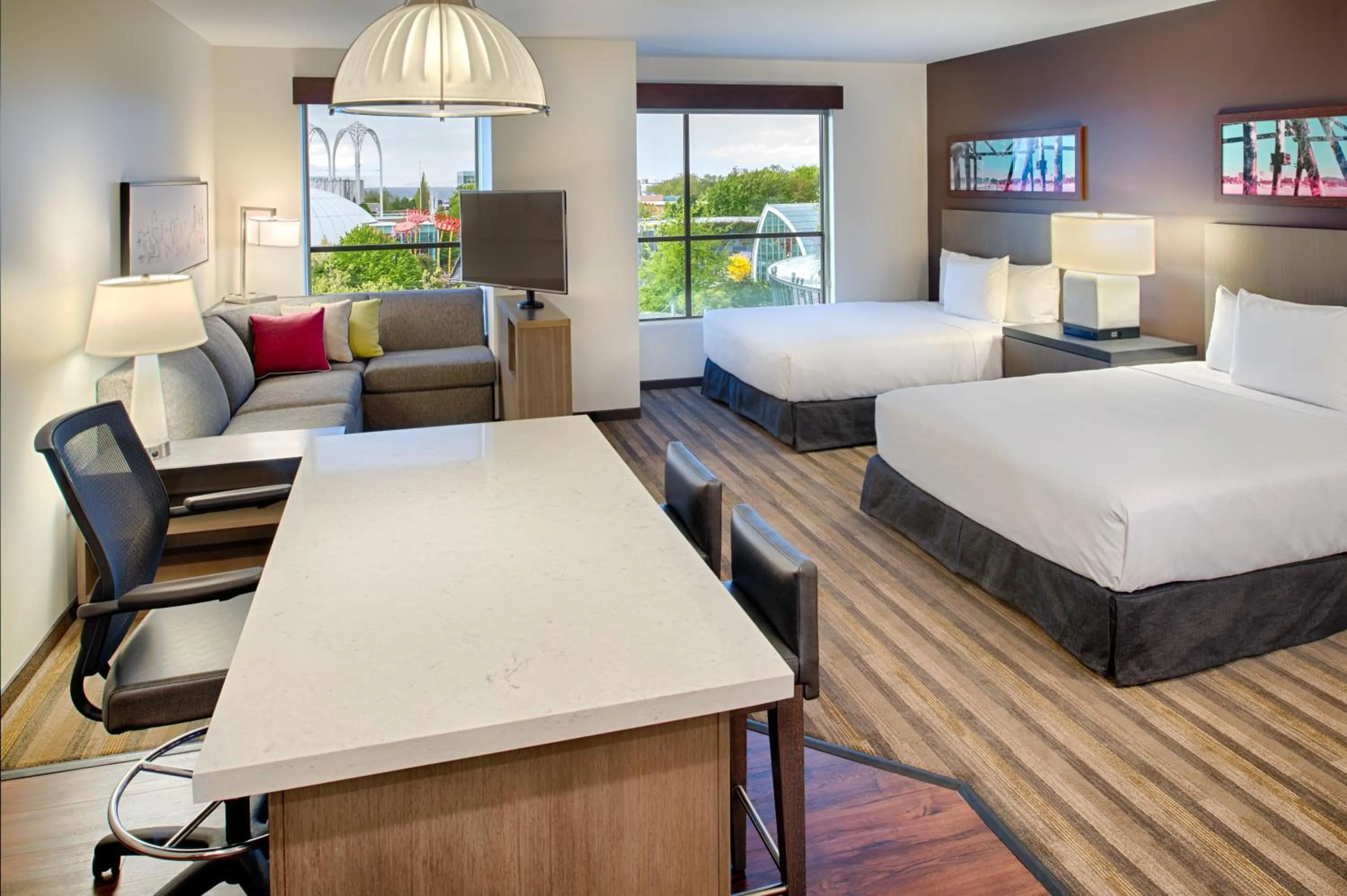 Bedroom, Bed in Hyatt House Seattle Downtown