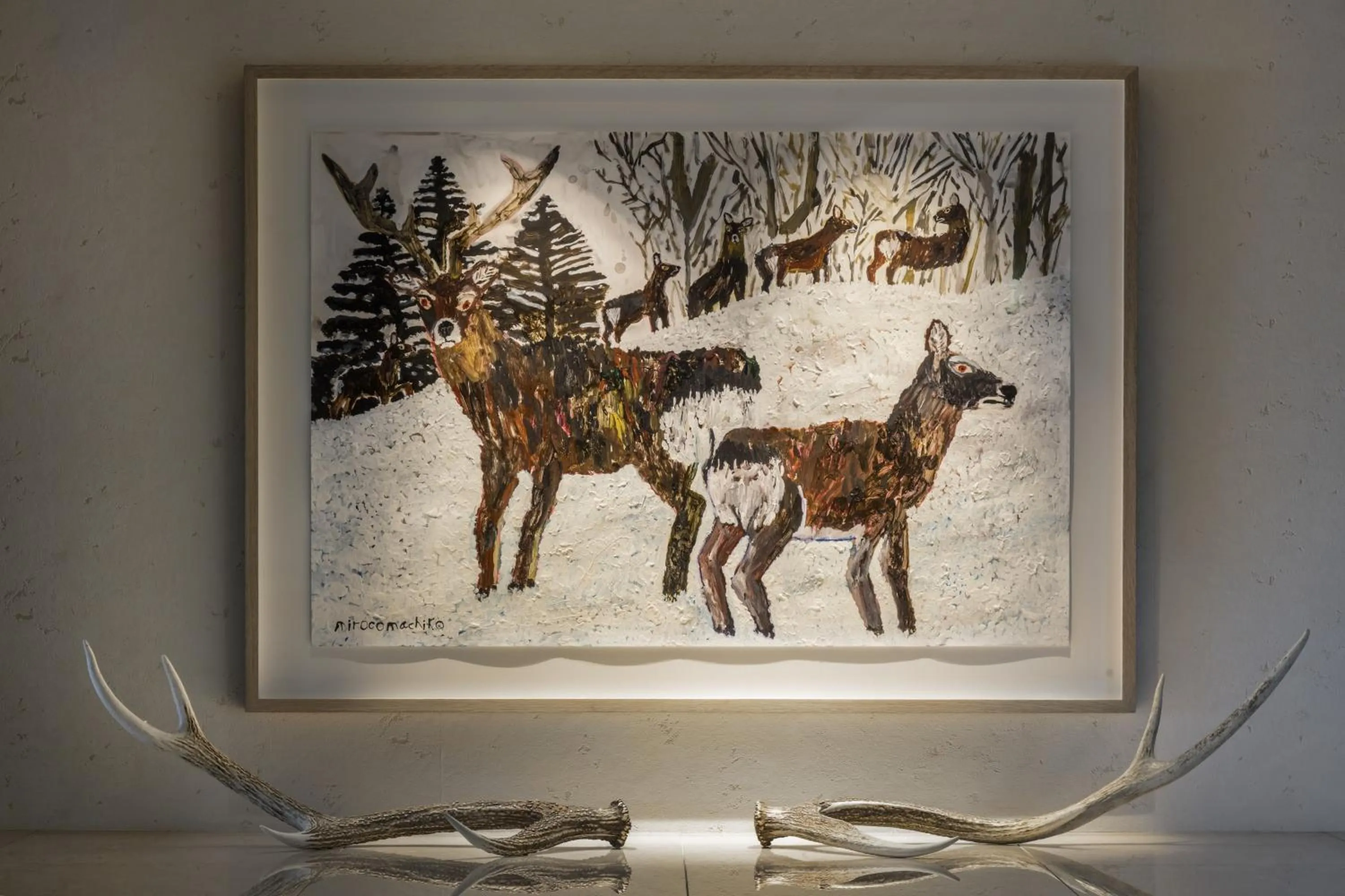 Lobby or reception in Shiretoko Yuhi No Ataruie Onsen Hostel