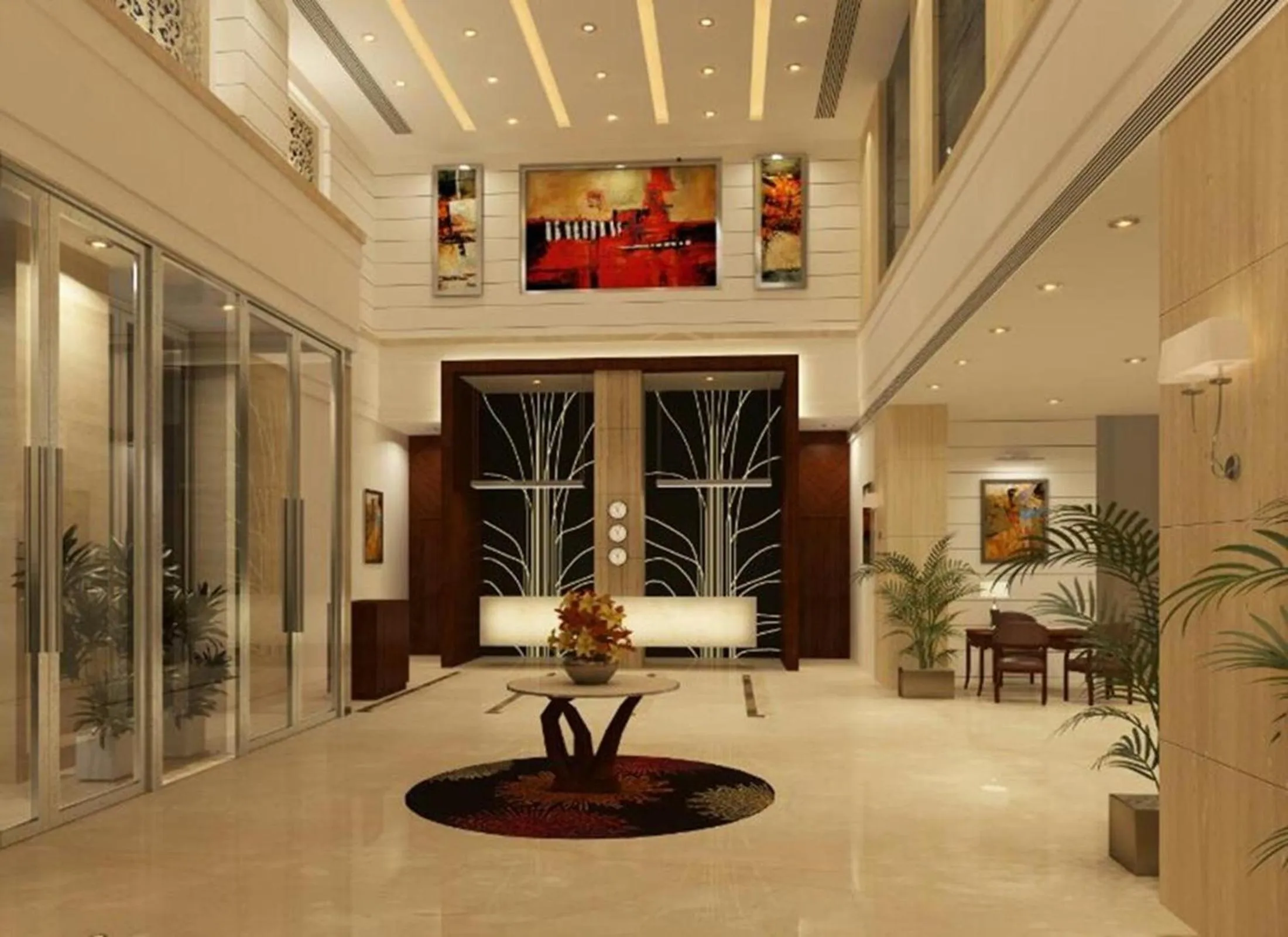 Seating area in Sarovar Portico- Jalandhar