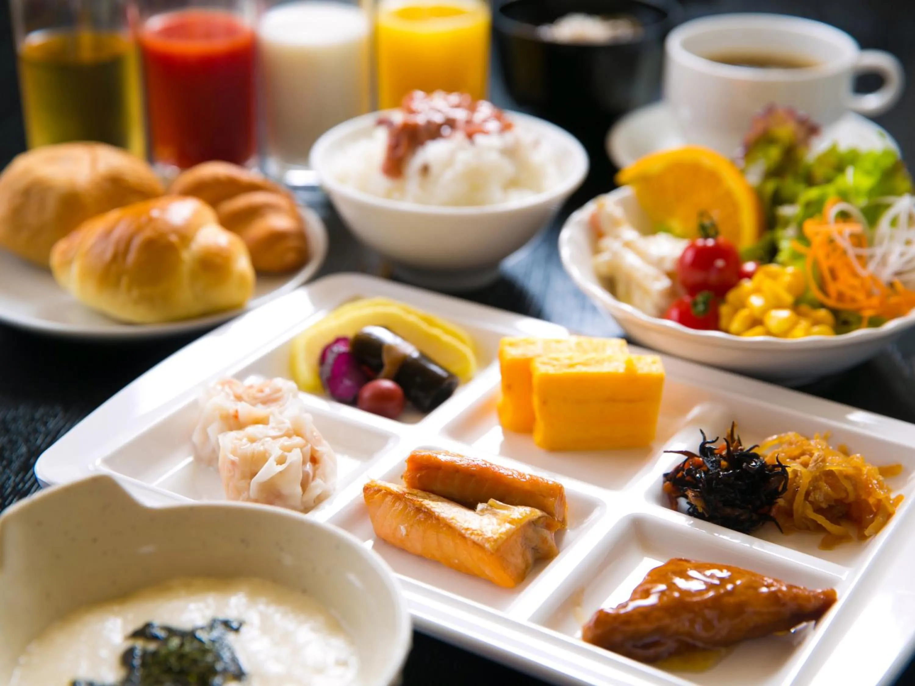 Breakfast in hotel miura kaen