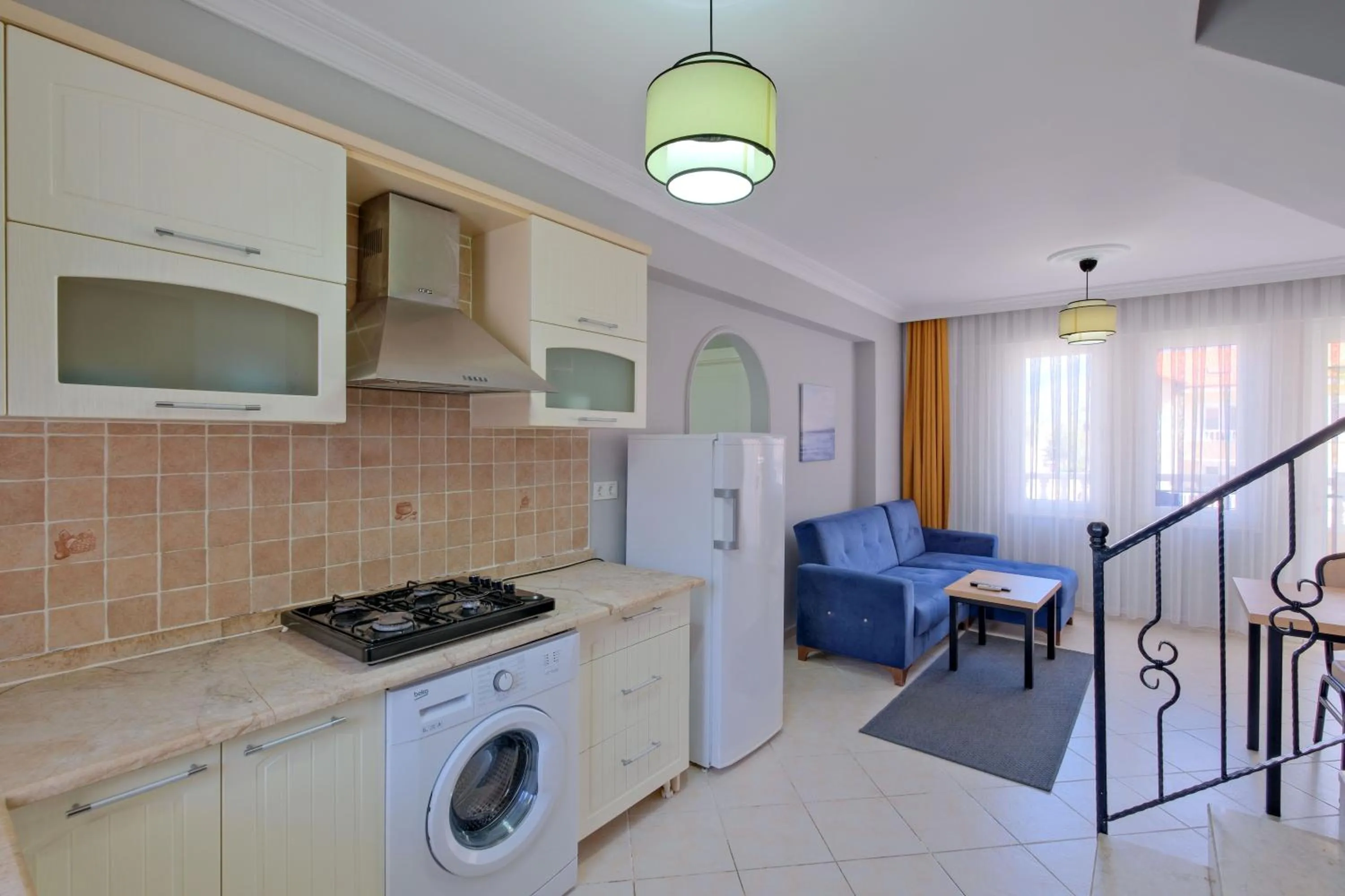 Kitchen or kitchenette in Gold Lion Apart Hotel
