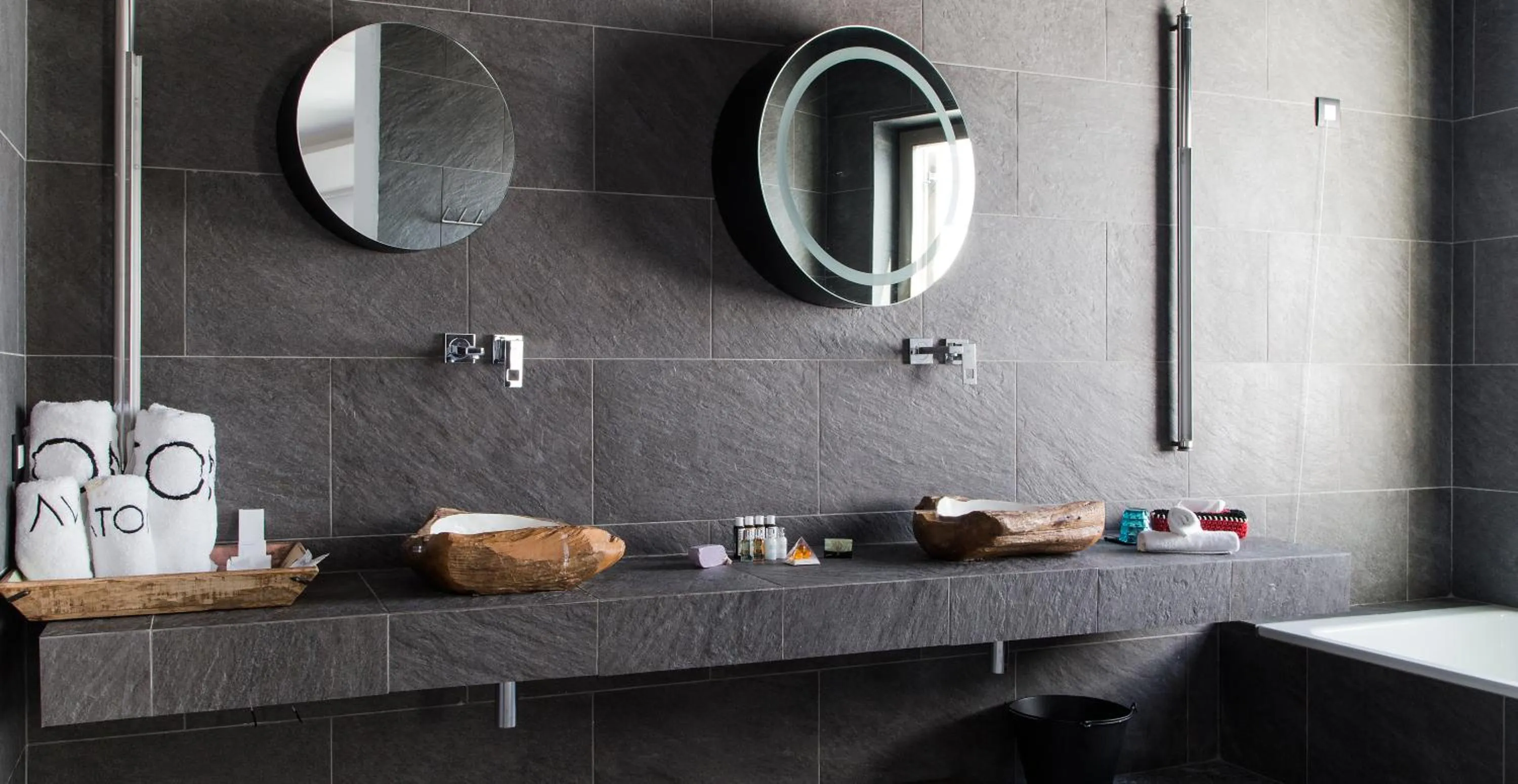 Bathroom in Myconian Avaton, a Member of Design Hotels
