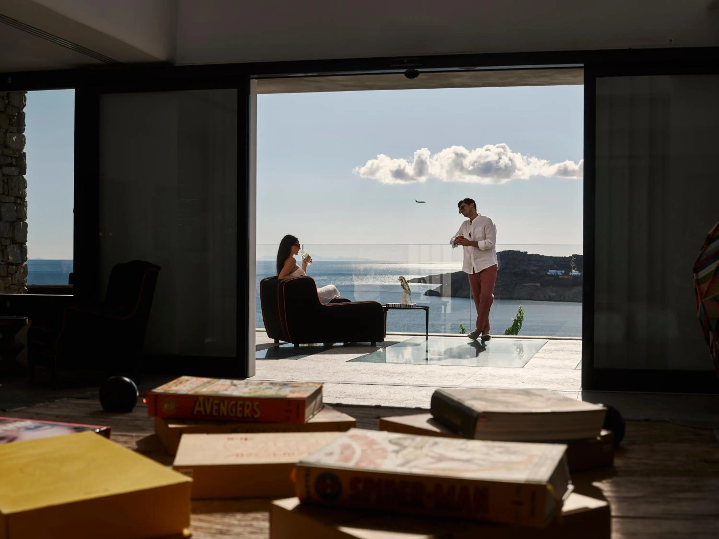 Lobby or reception in Myconian Avaton, a Member of Design Hotels