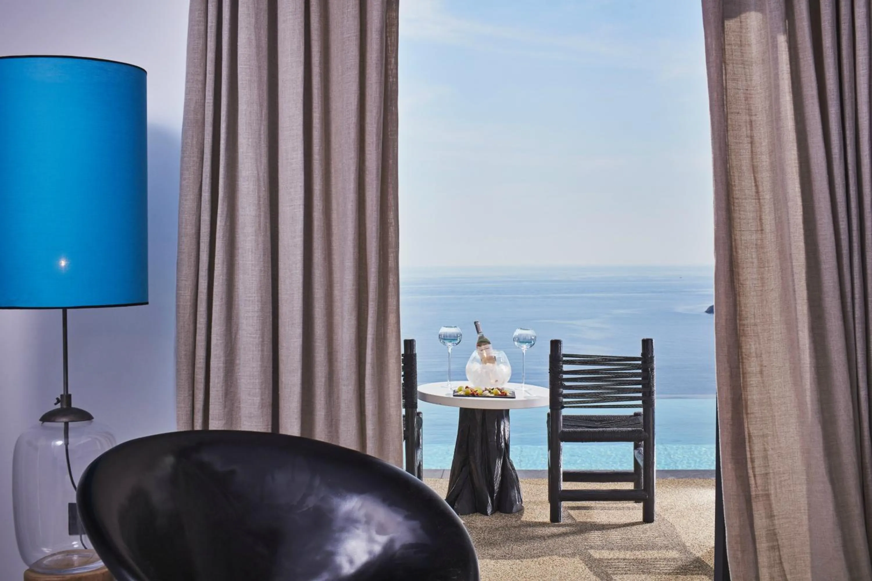 Patio in Myconian Utopia Relais & Chateaux