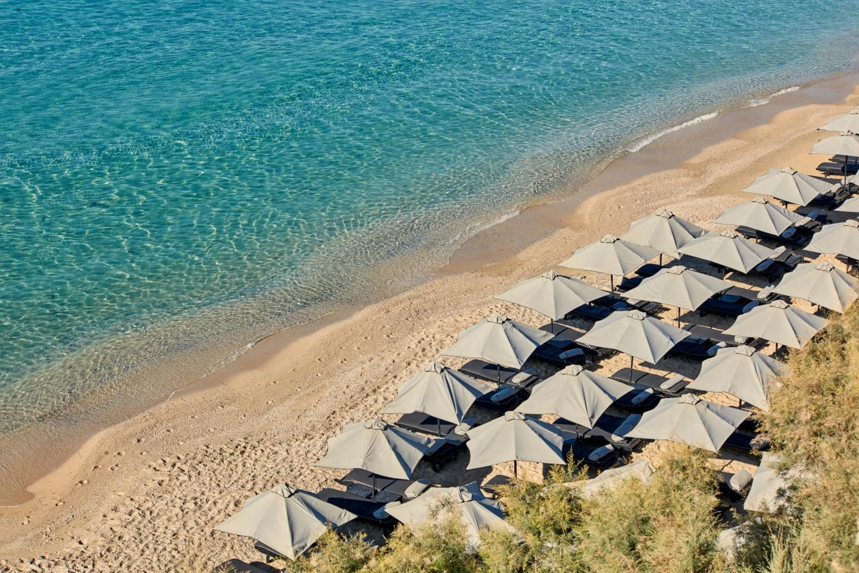 Beach in Myconian Utopia Relais & Chateaux