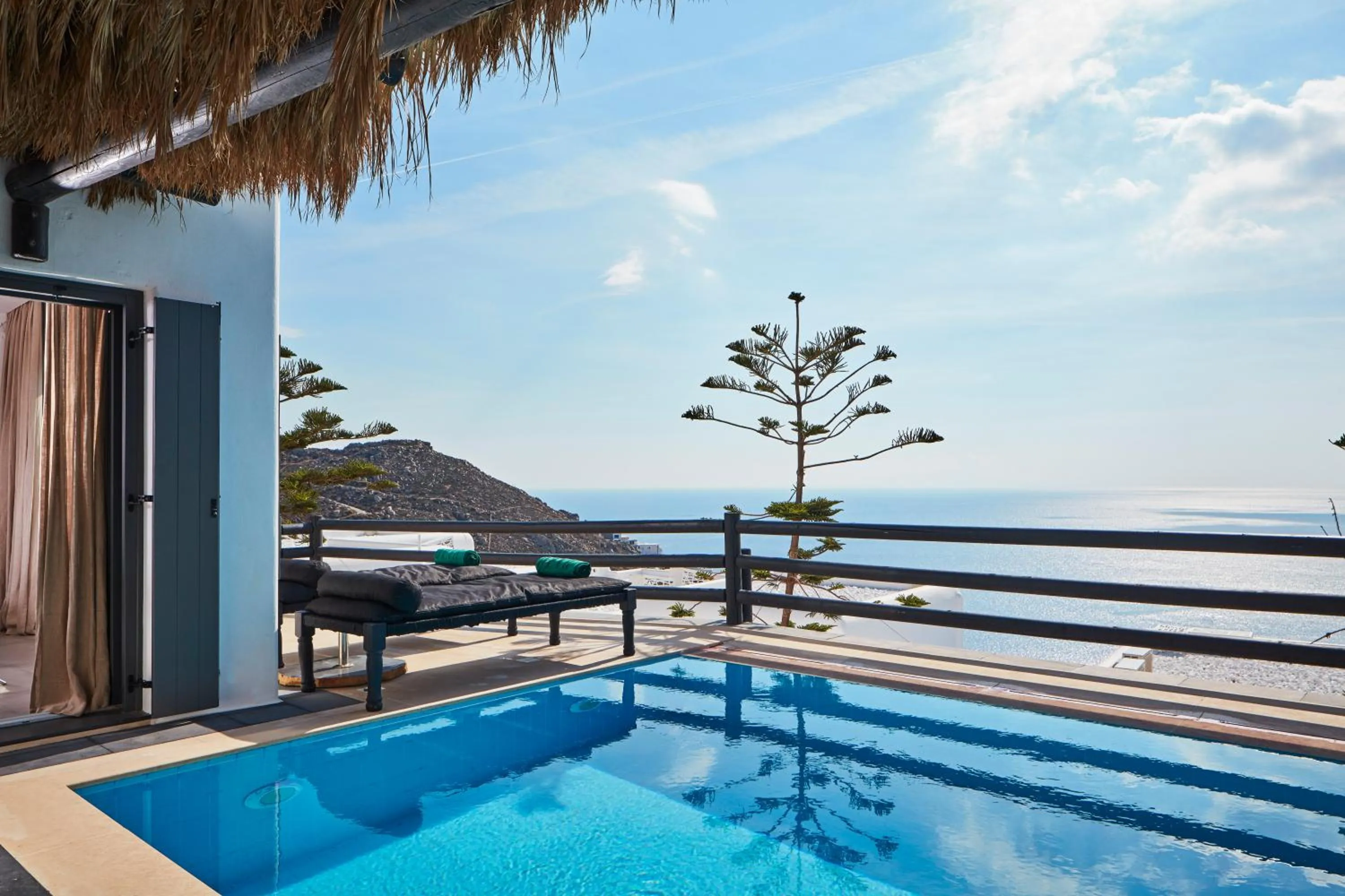 Swimming pool in Myconian Utopia Relais & Chateaux