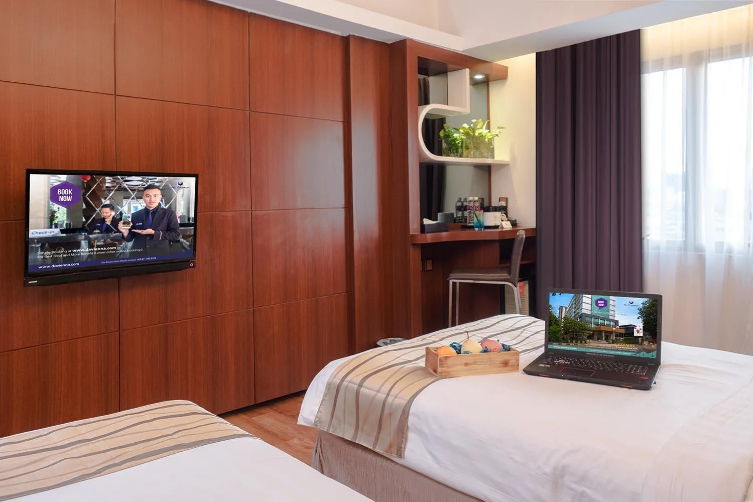 Bed in Da Vienna Boutique Hotel