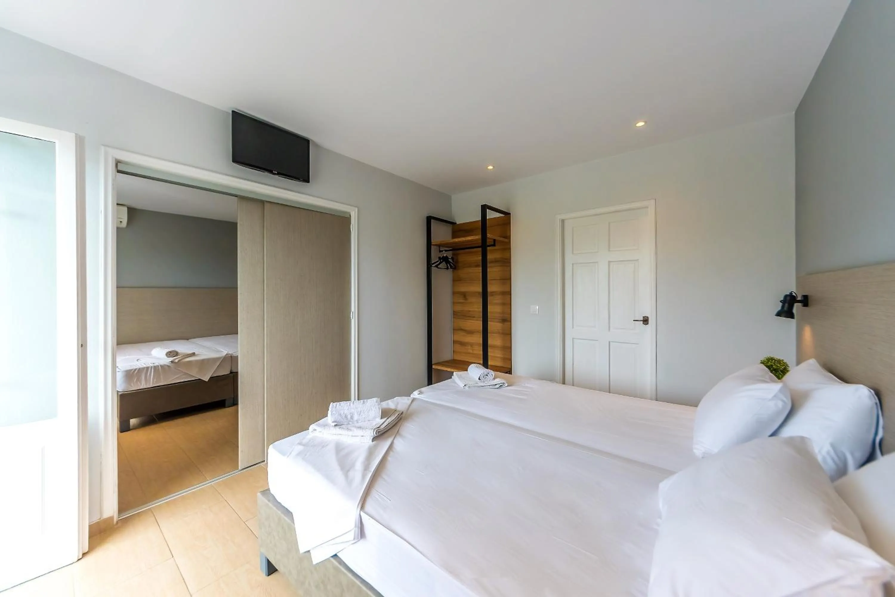 Bedroom, Bed in Nikos Villas