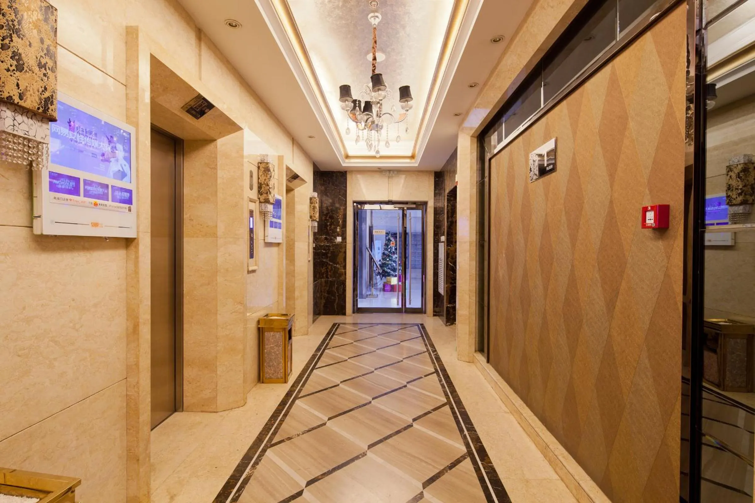 Lobby or reception in Beijing Xinxiang Yayuan Apartment (Sanlitun)