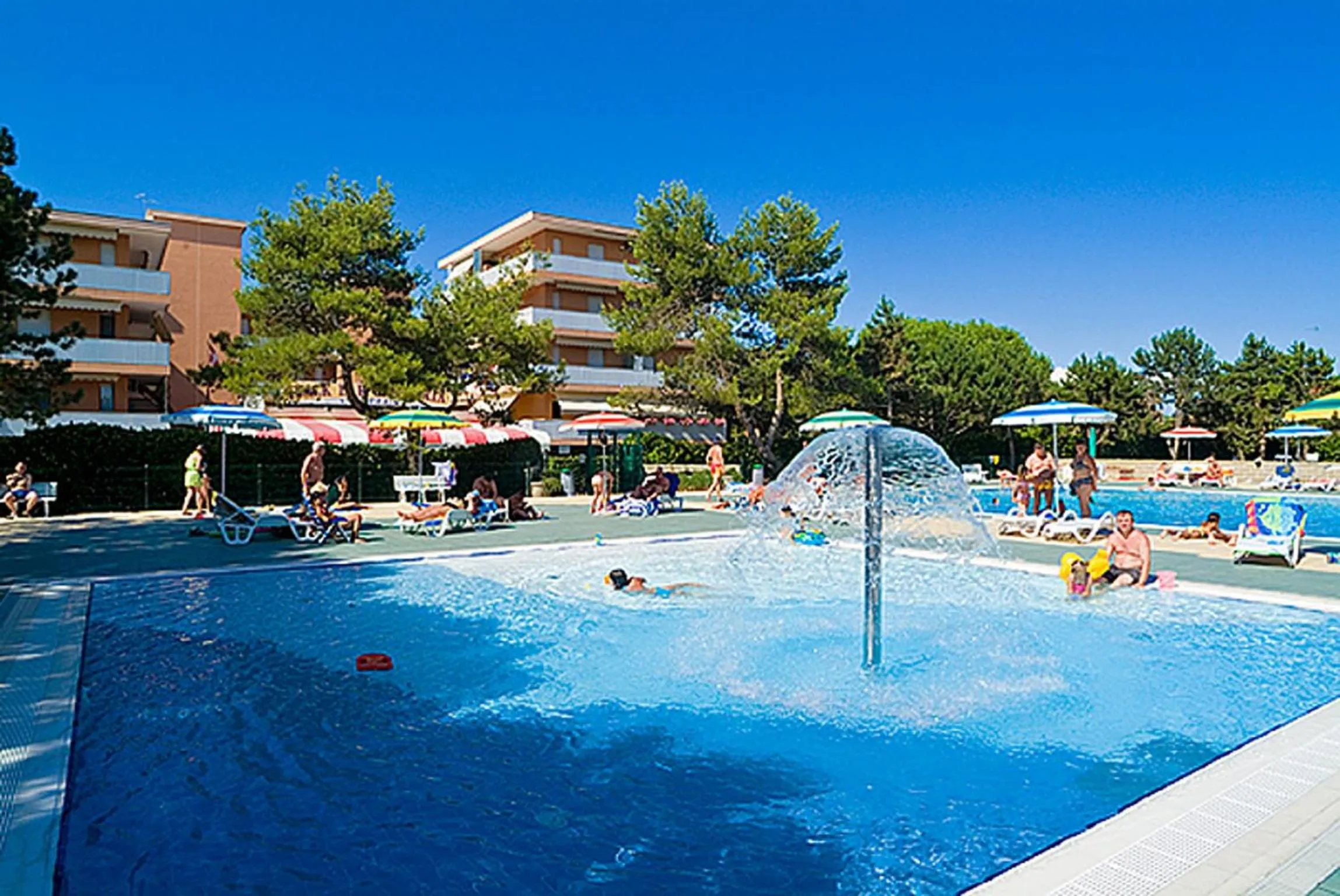 Pool view in Residence Valbella
