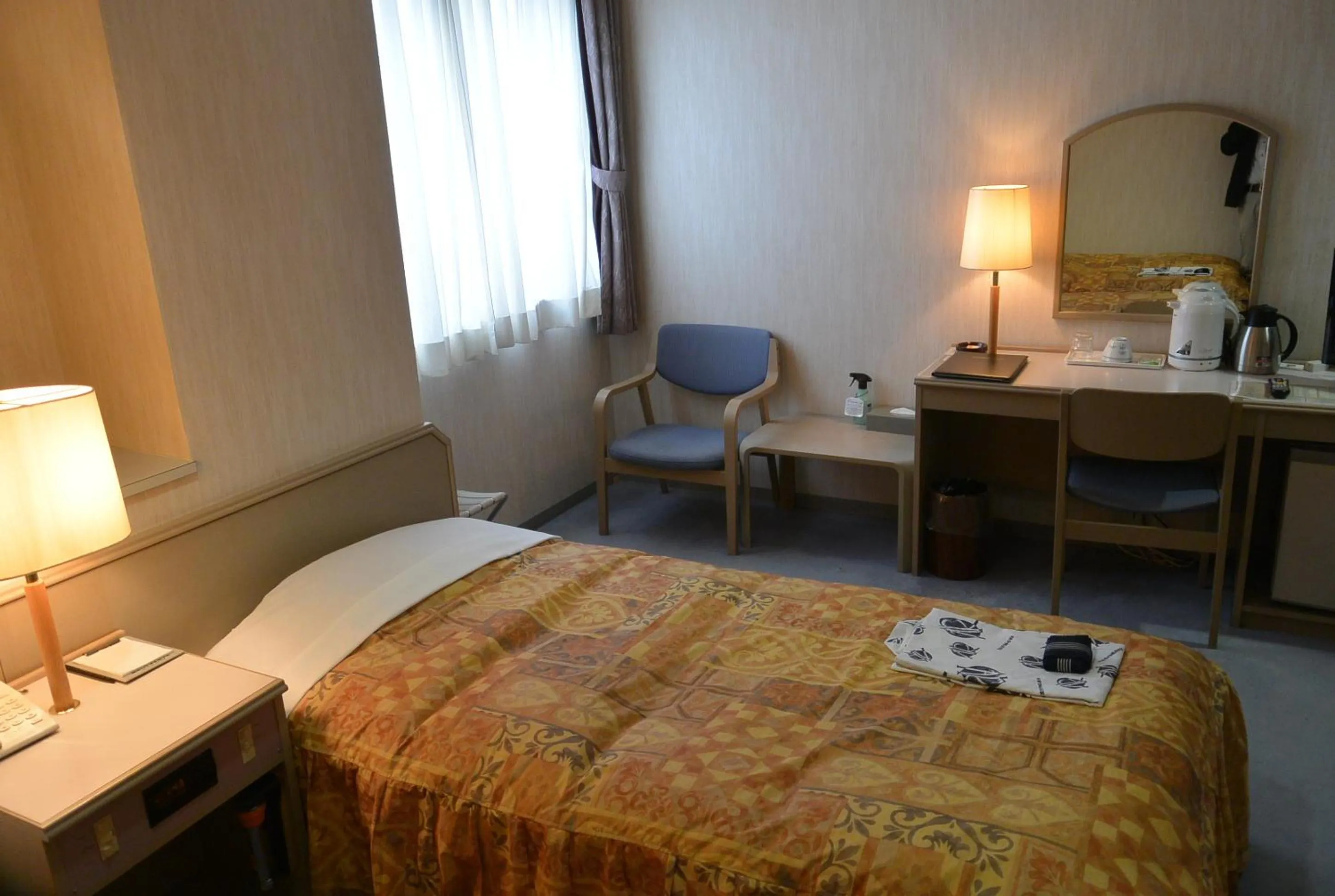 Bed in Abashiri Royal Hotel