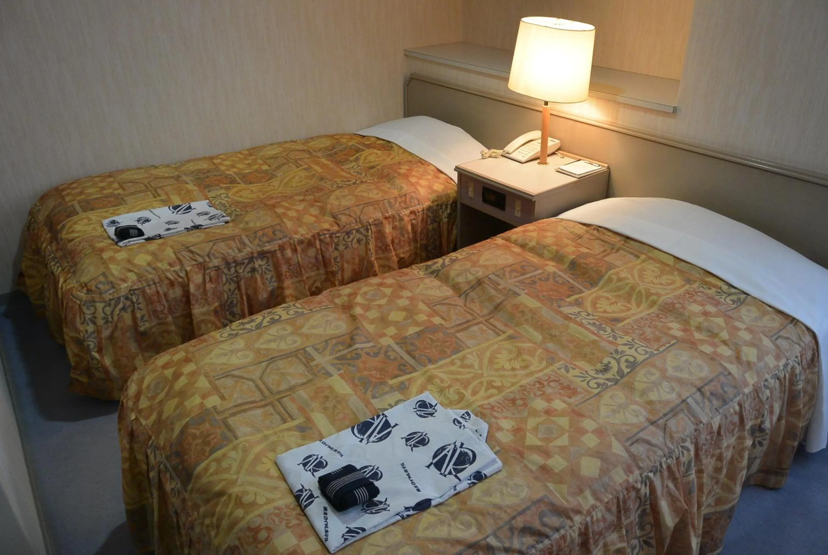 Bed in Abashiri Royal Hotel