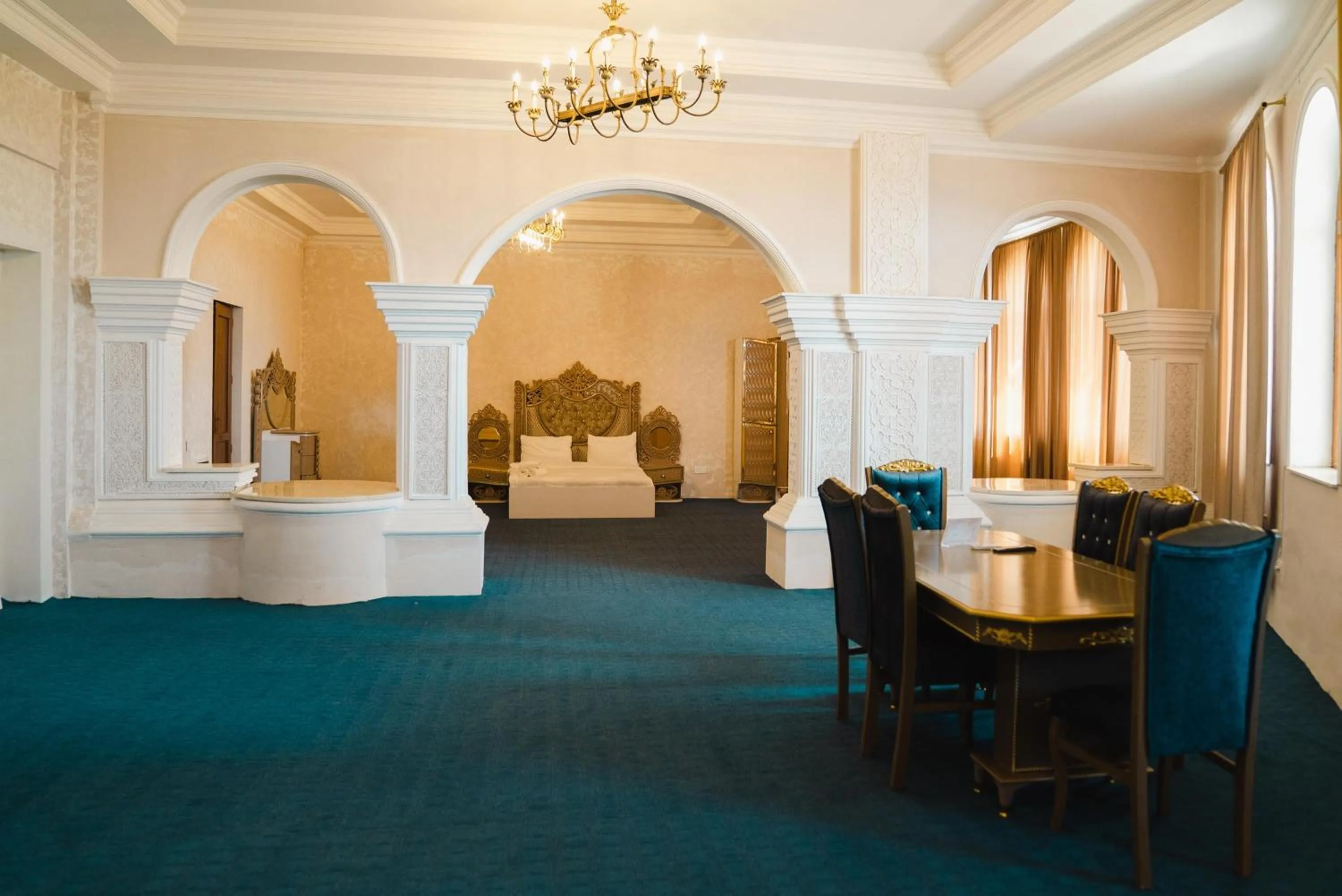 Bed in Olive Garden Baku Hotel