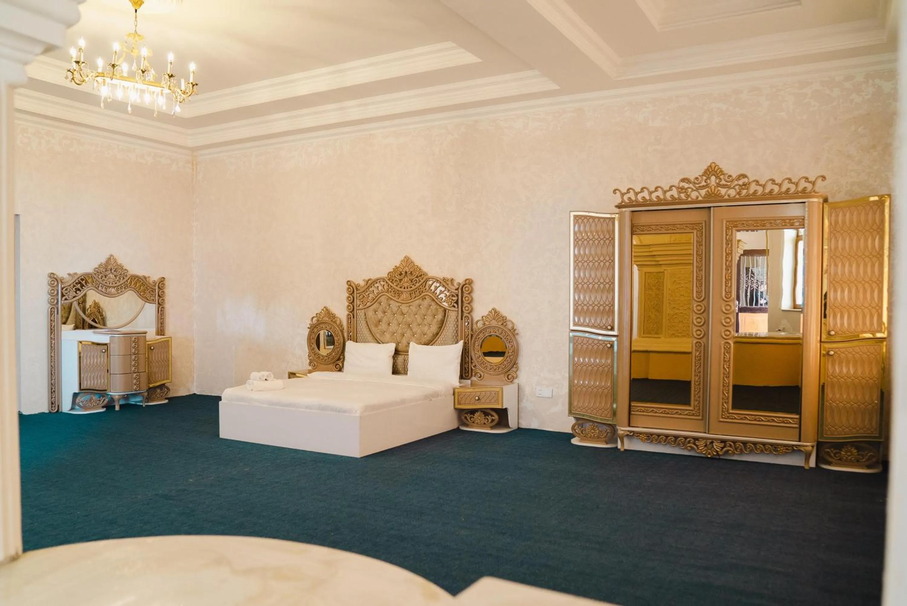 Bed in Olive Garden Baku Hotel