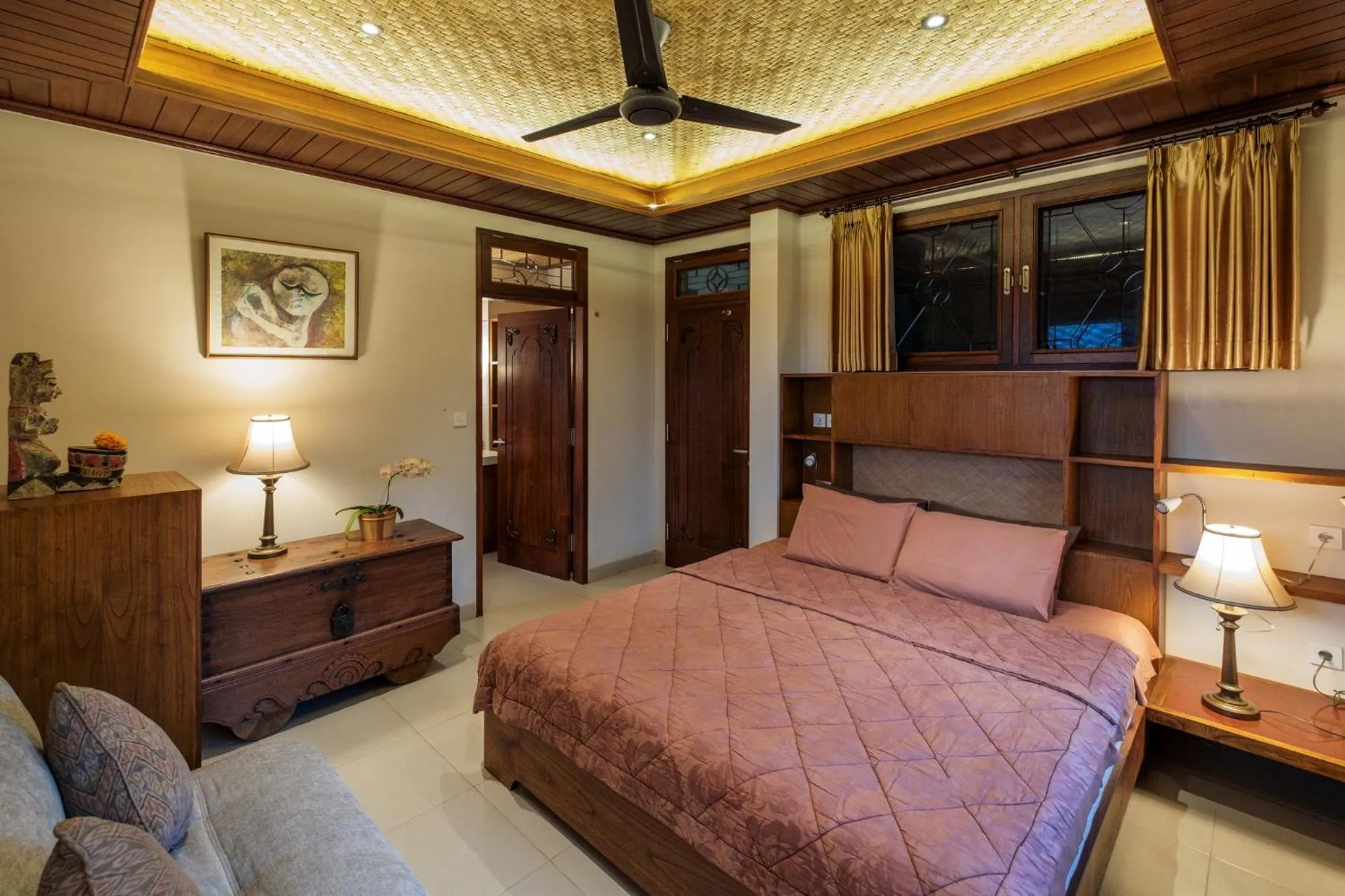 Bed in Murni's Houses & Spa