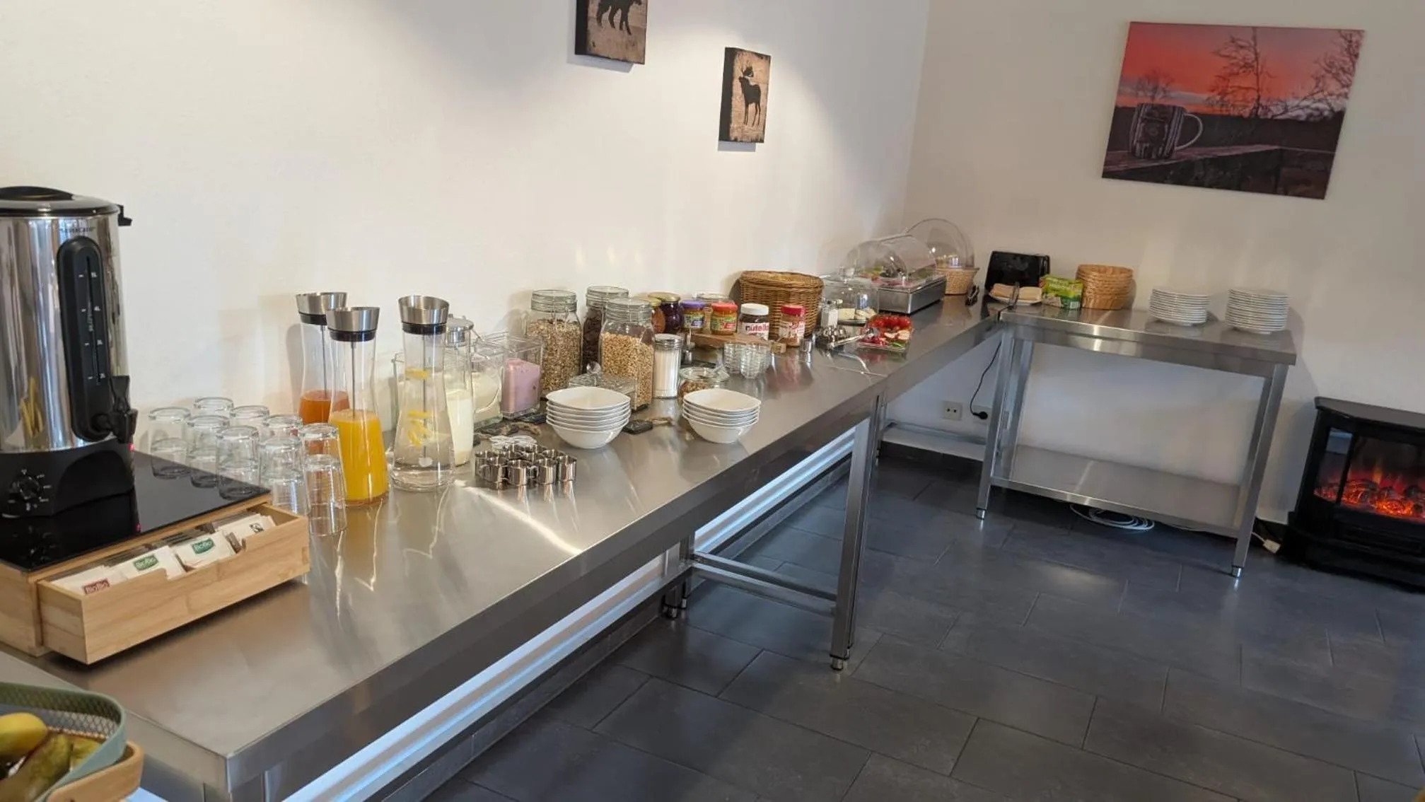 Buffet breakfast in Hotel Central Garni