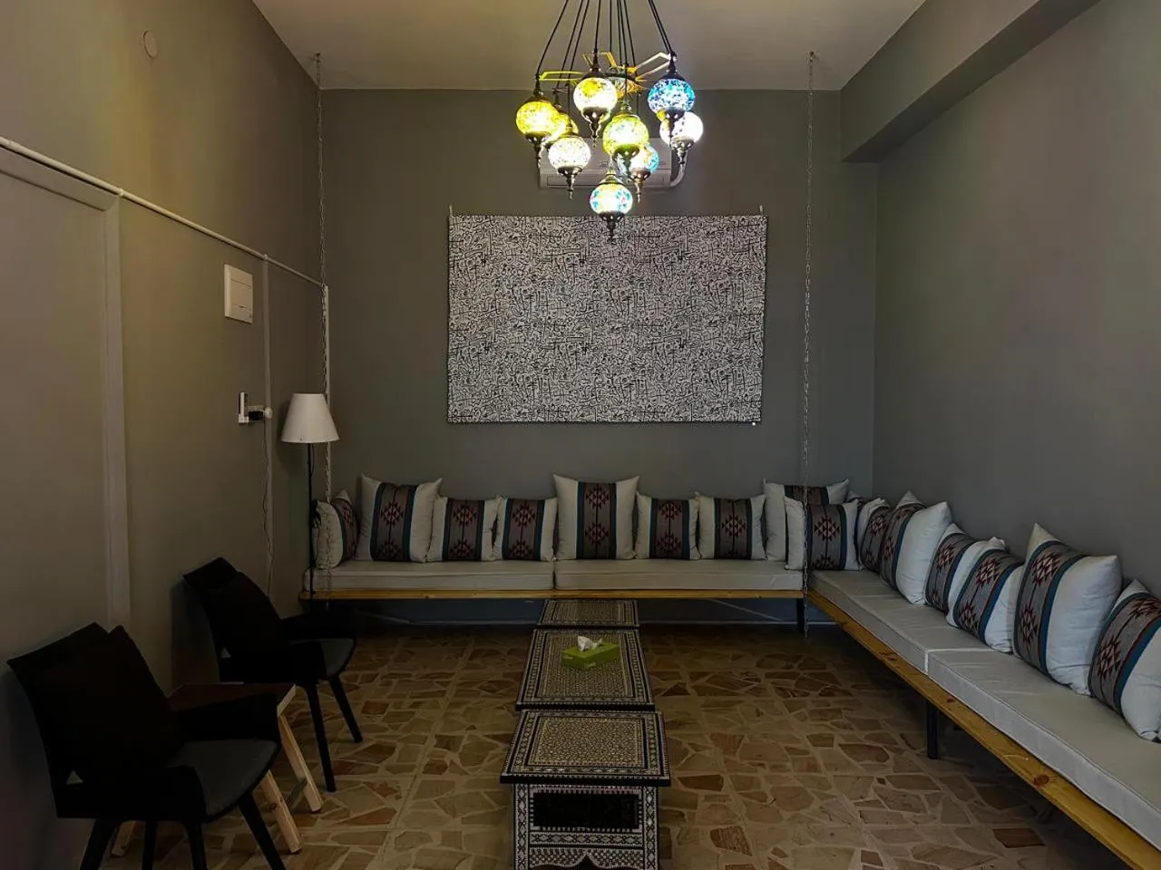 Seating area in Beit Ahlan