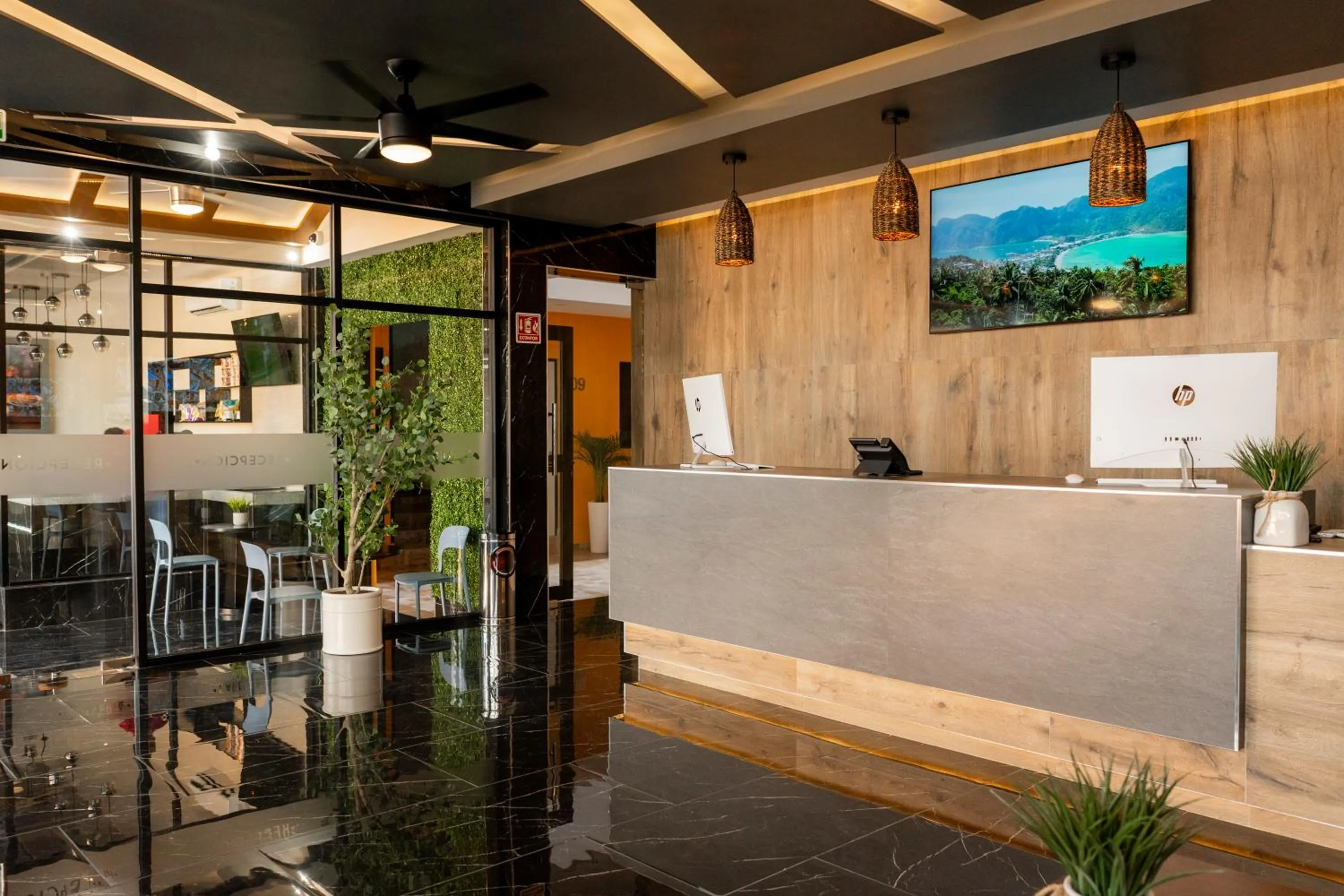 Lobby or reception in Hotel Socram GH