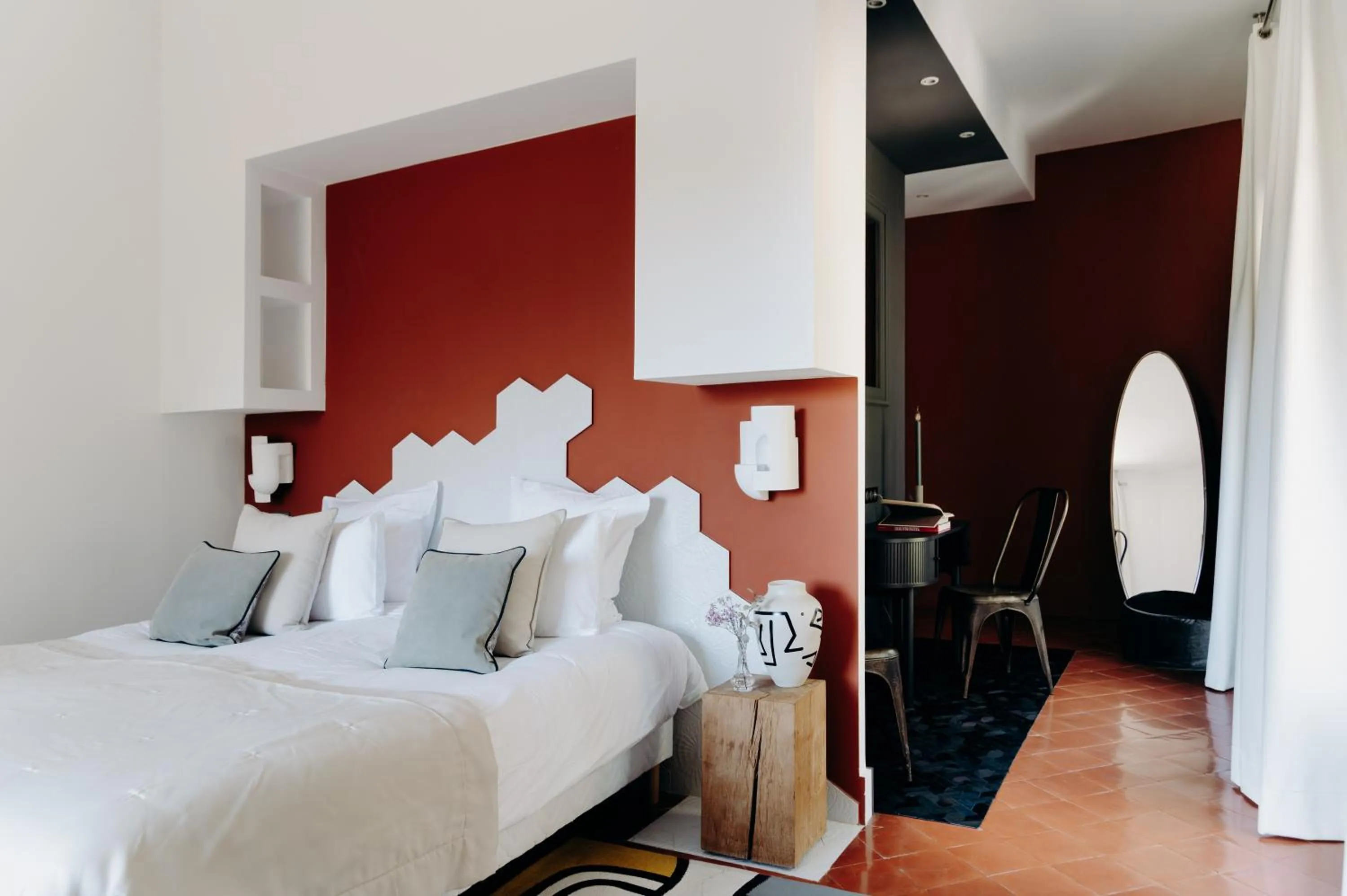 Bedroom, Bed in Hôtel Domaine de Biar