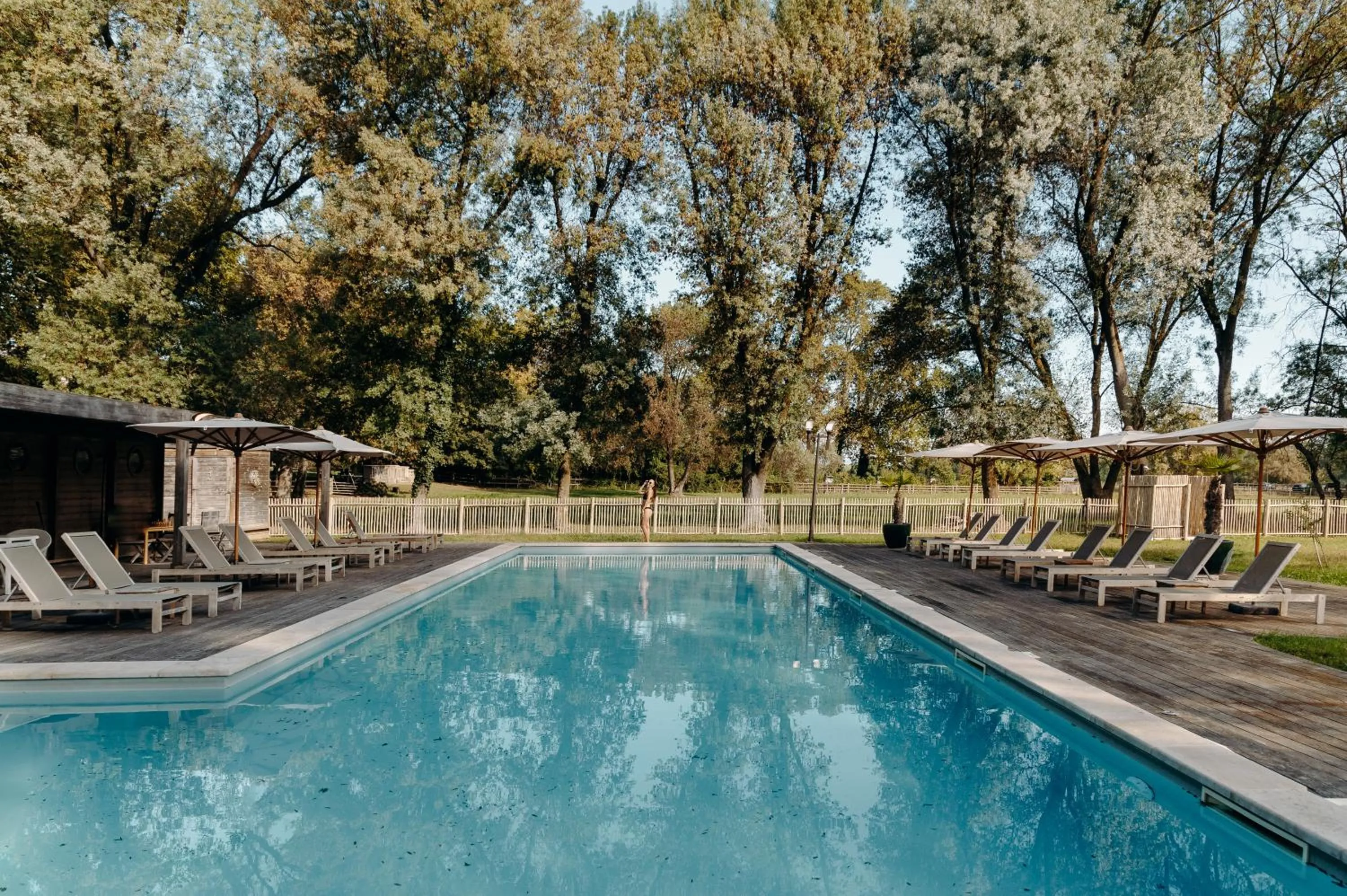 Swimming pool in Hôtel Domaine de Biar
