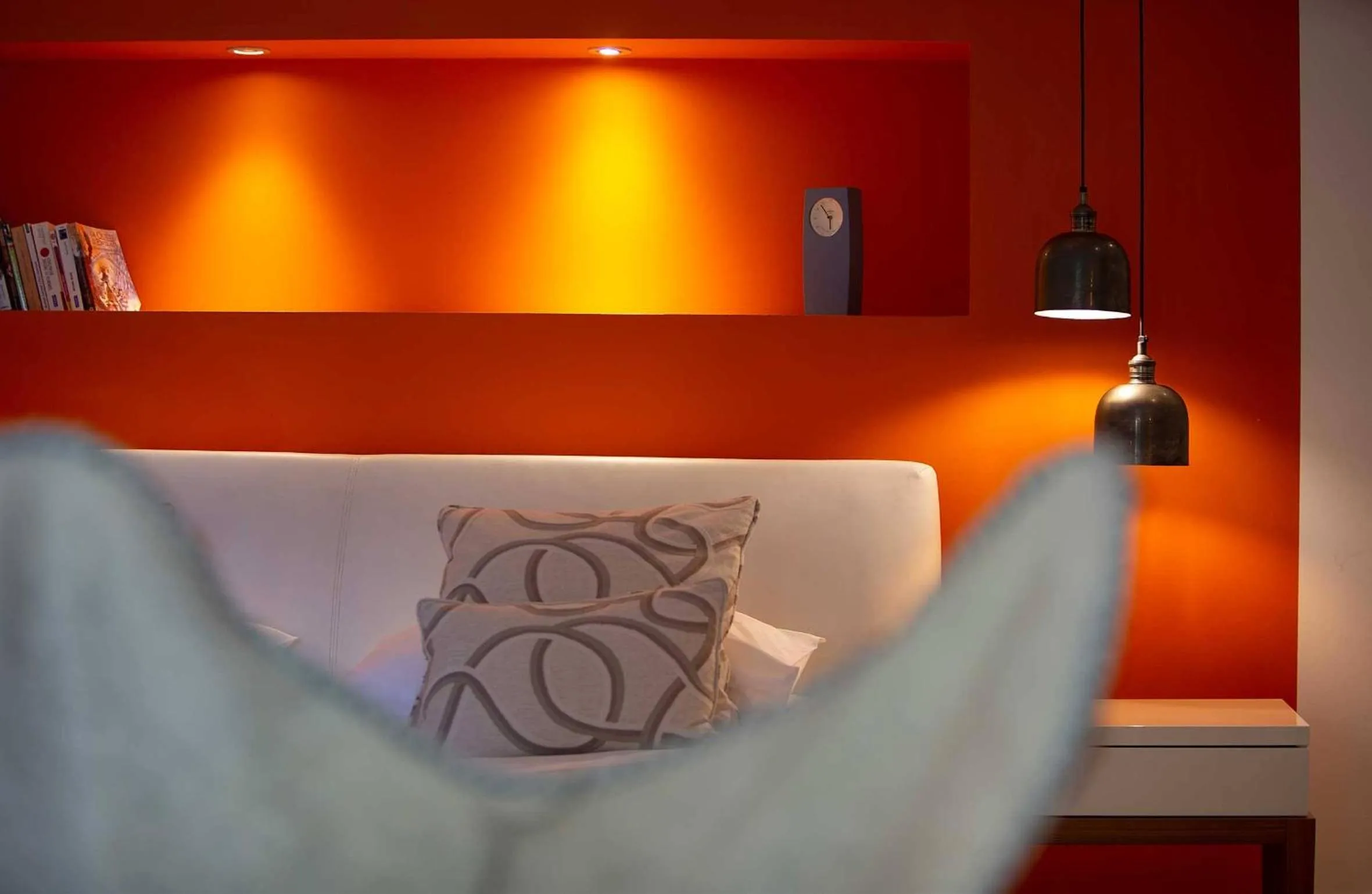 Living room, Bed in Hôtel Domaine de Biar