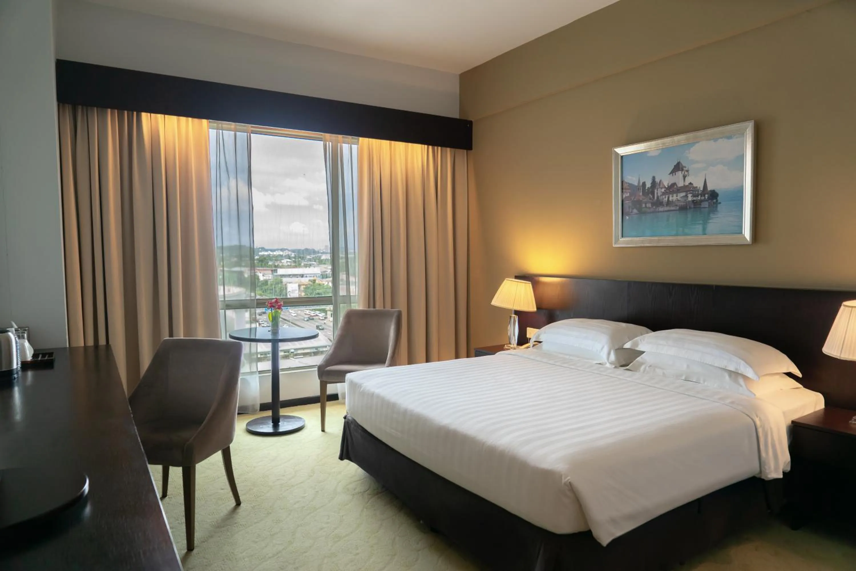 Bed in Pan Borneo Hotel Kota Kinabalu