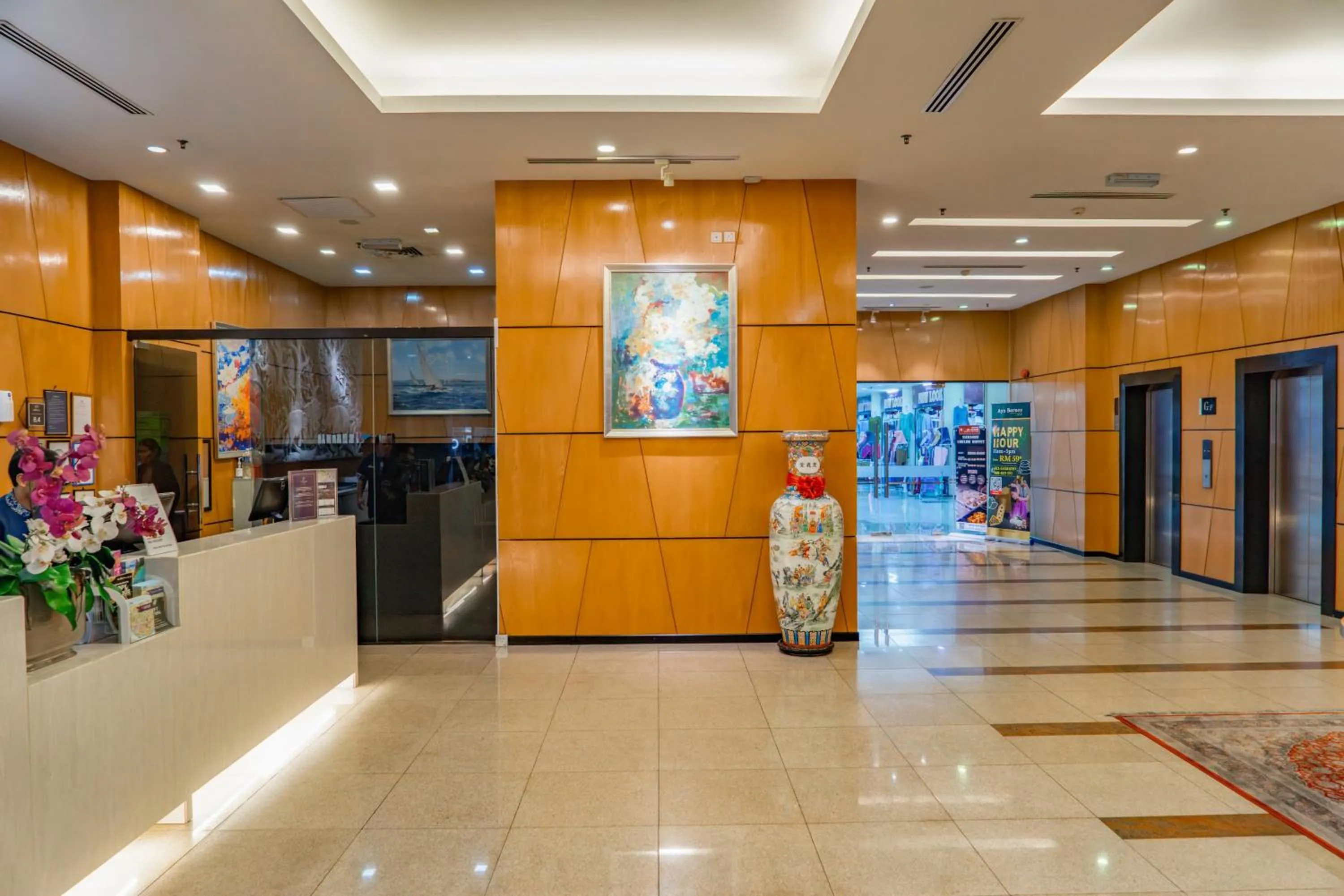 Lobby or reception in Pan Borneo Hotel Kota Kinabalu