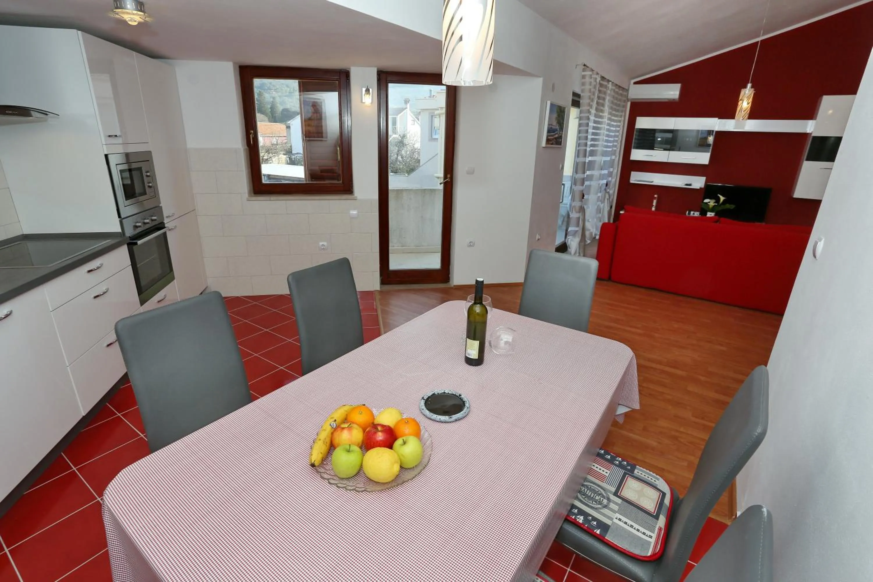 Seating area in Apartments Maslina Božava