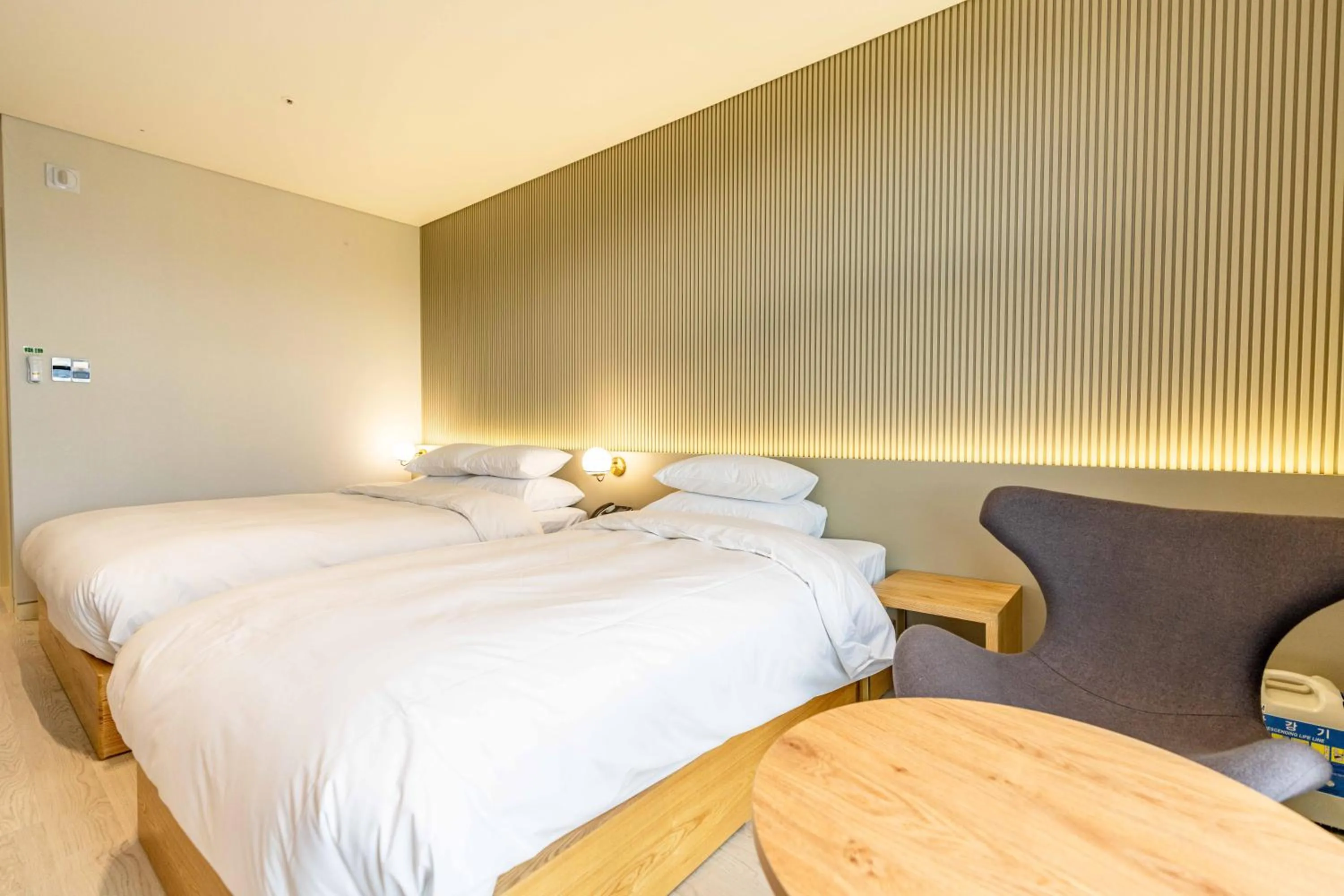 Bed in Lagobaum Hotel