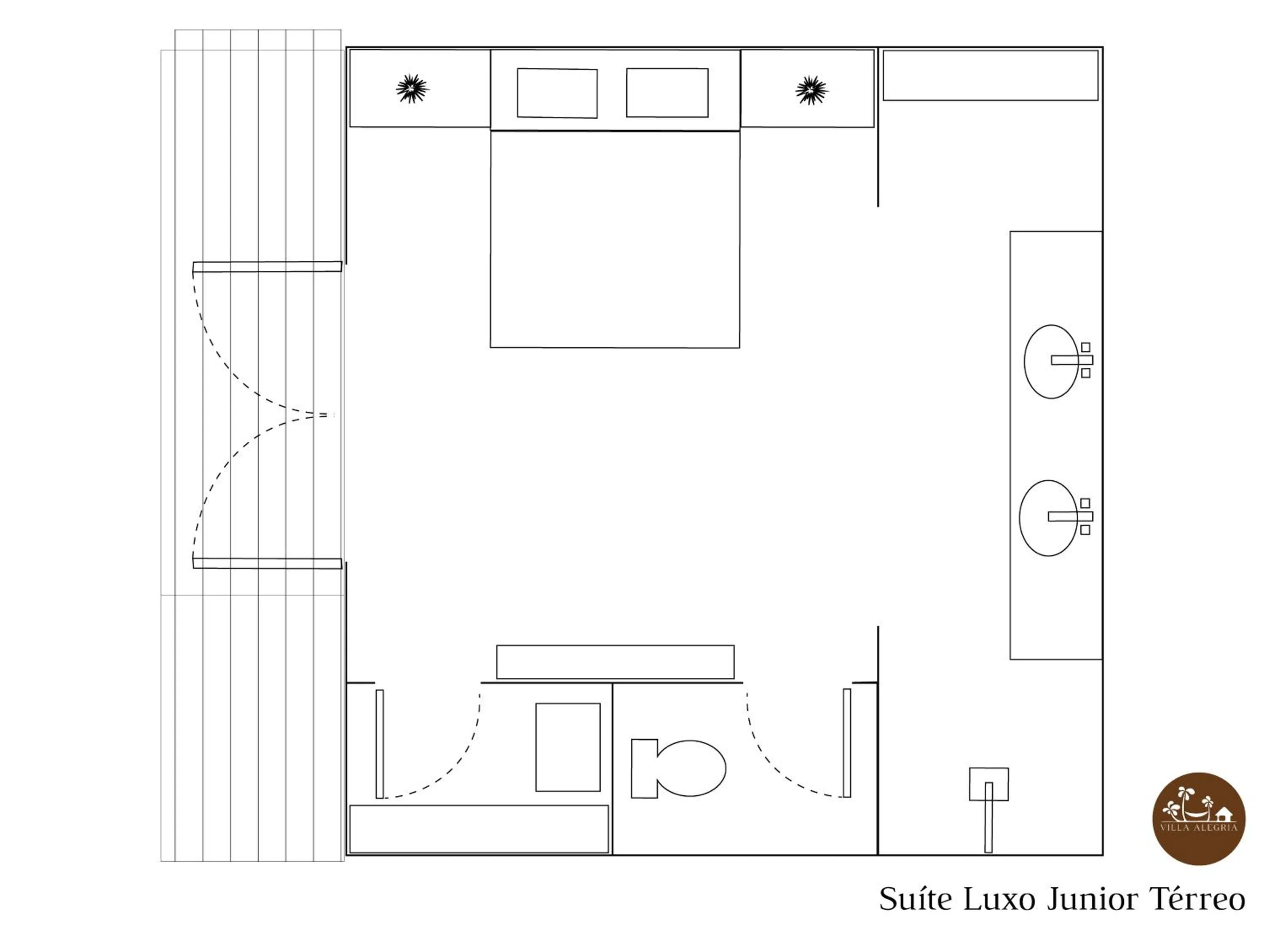 Floor plan in Villa Alegria - La Villa Group