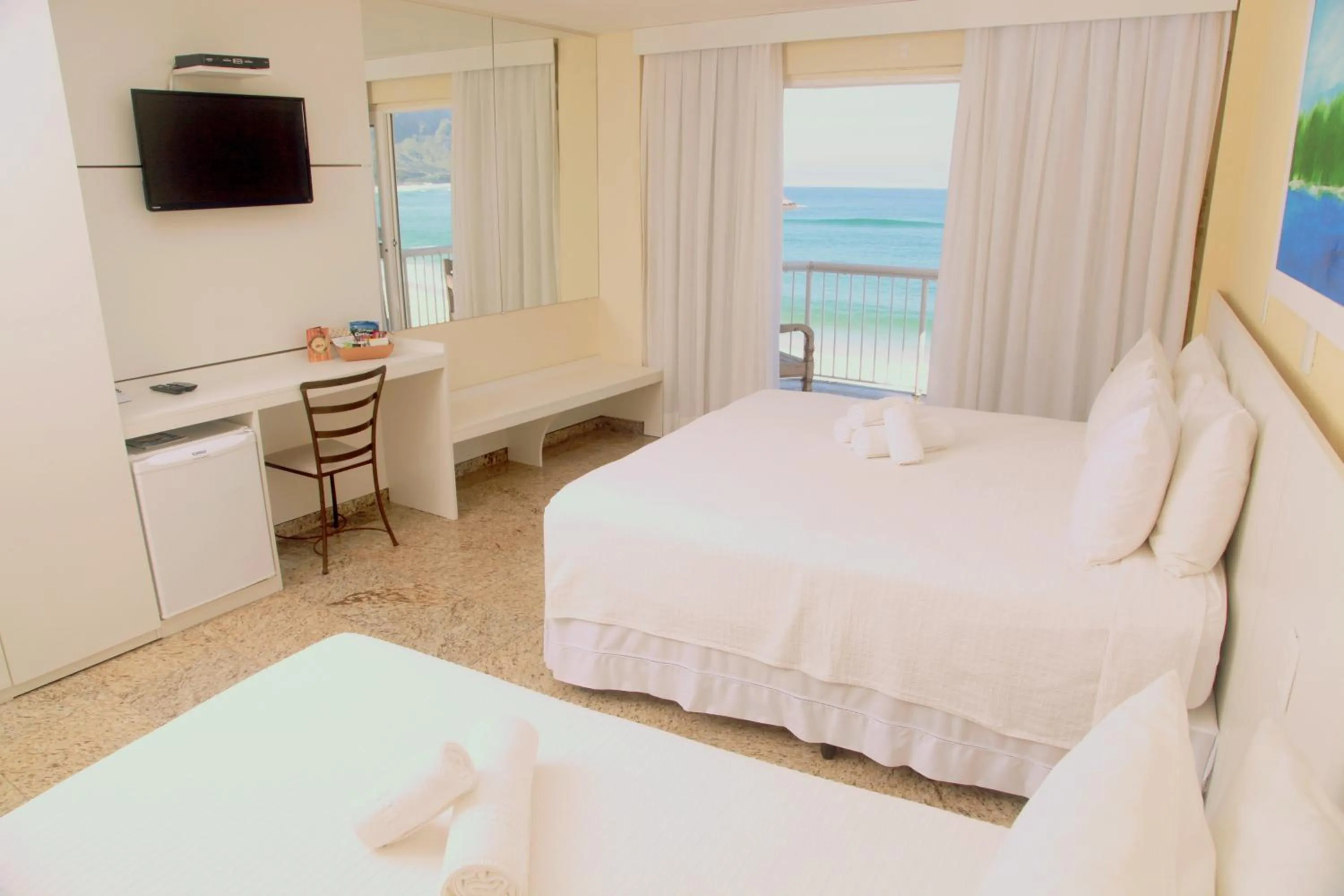 View (from property/room), Bed in KS Beach Hotel