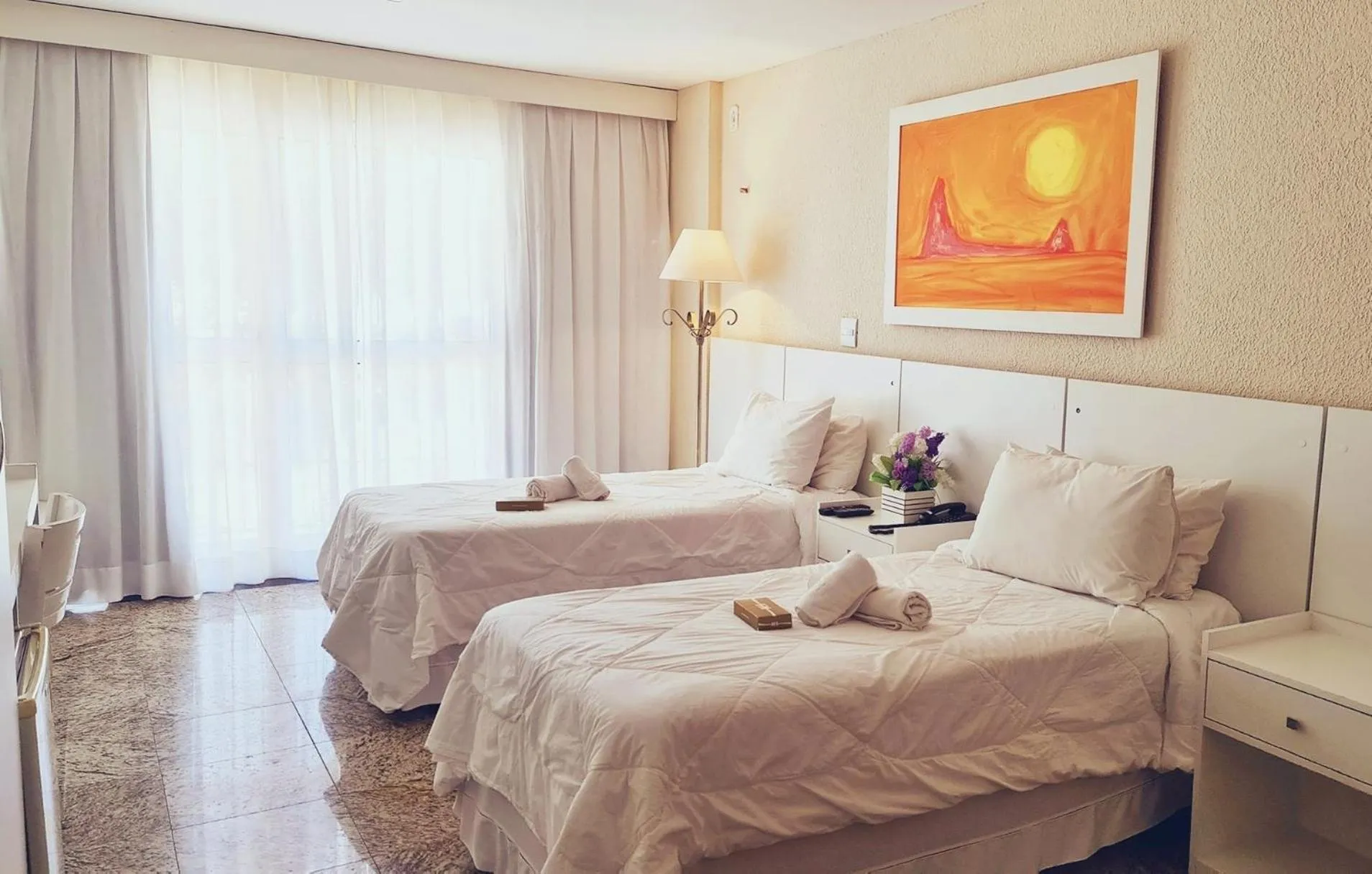 Bed in KS Beach Hotel