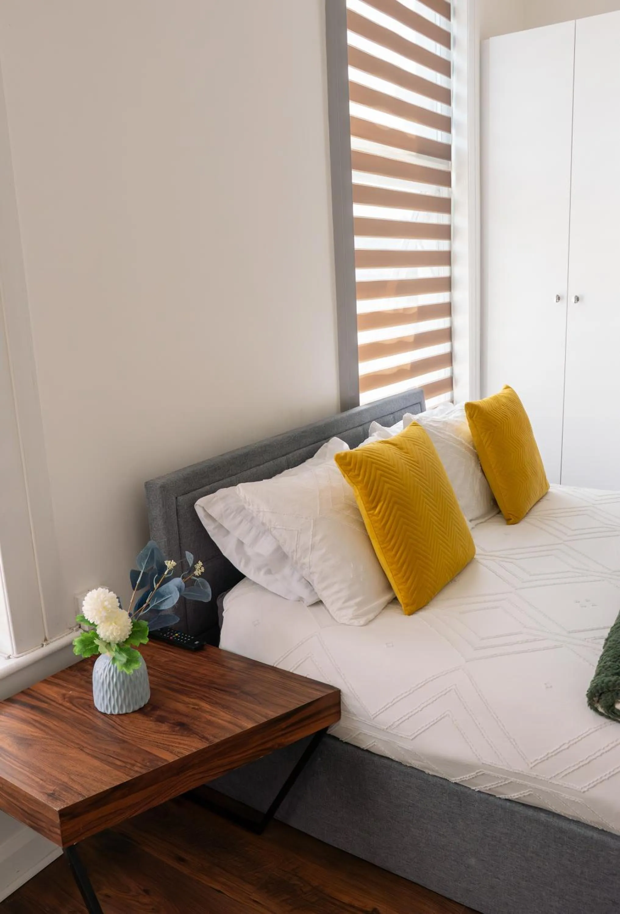 Bedroom, Bed in Dalston Luxe Studios, 10 minutes away from Liverpool Train Station