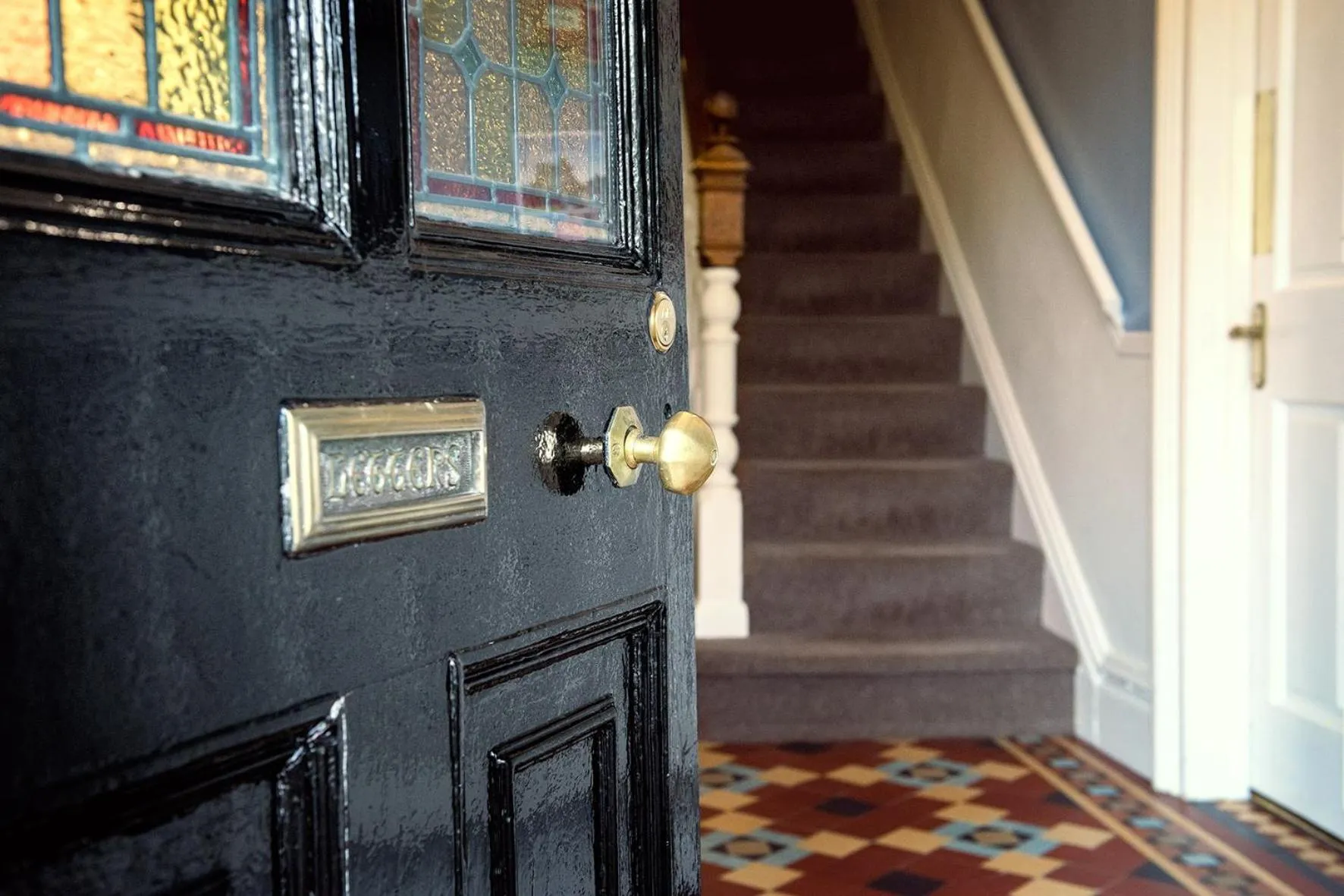 Facade/entrance in Mynd House