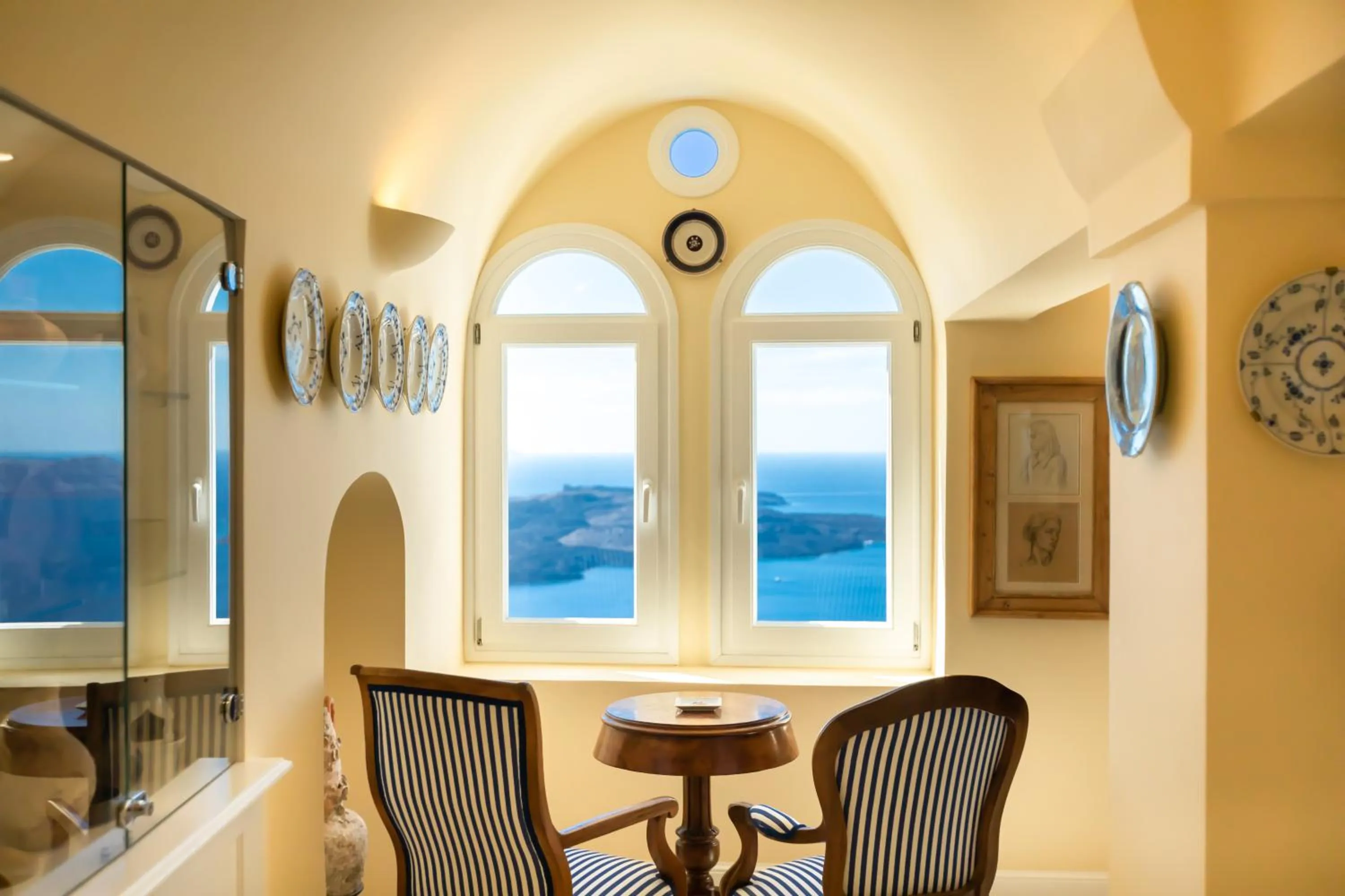 Dining area in The Tsitouras Collection