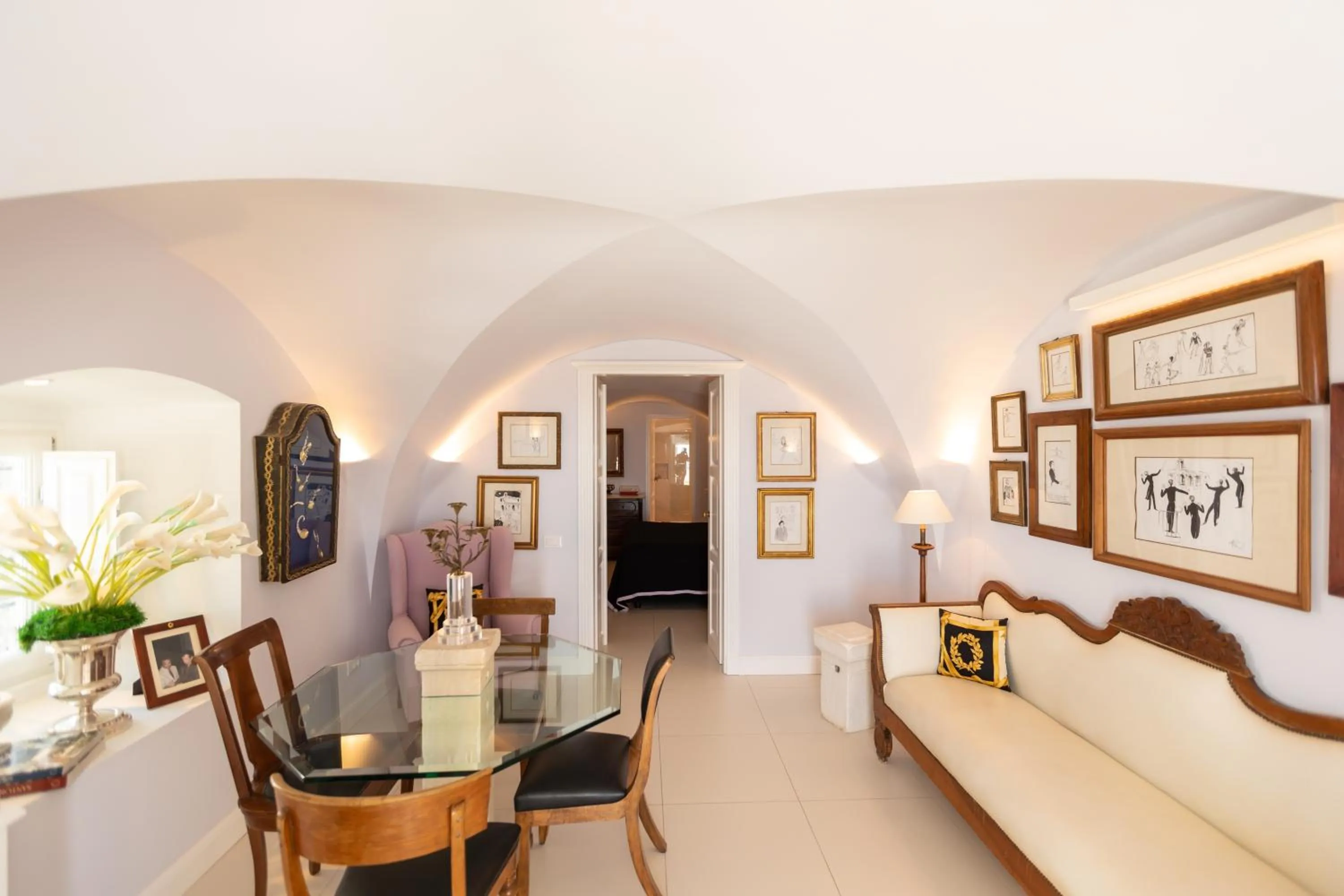 Seating area in The Tsitouras Collection