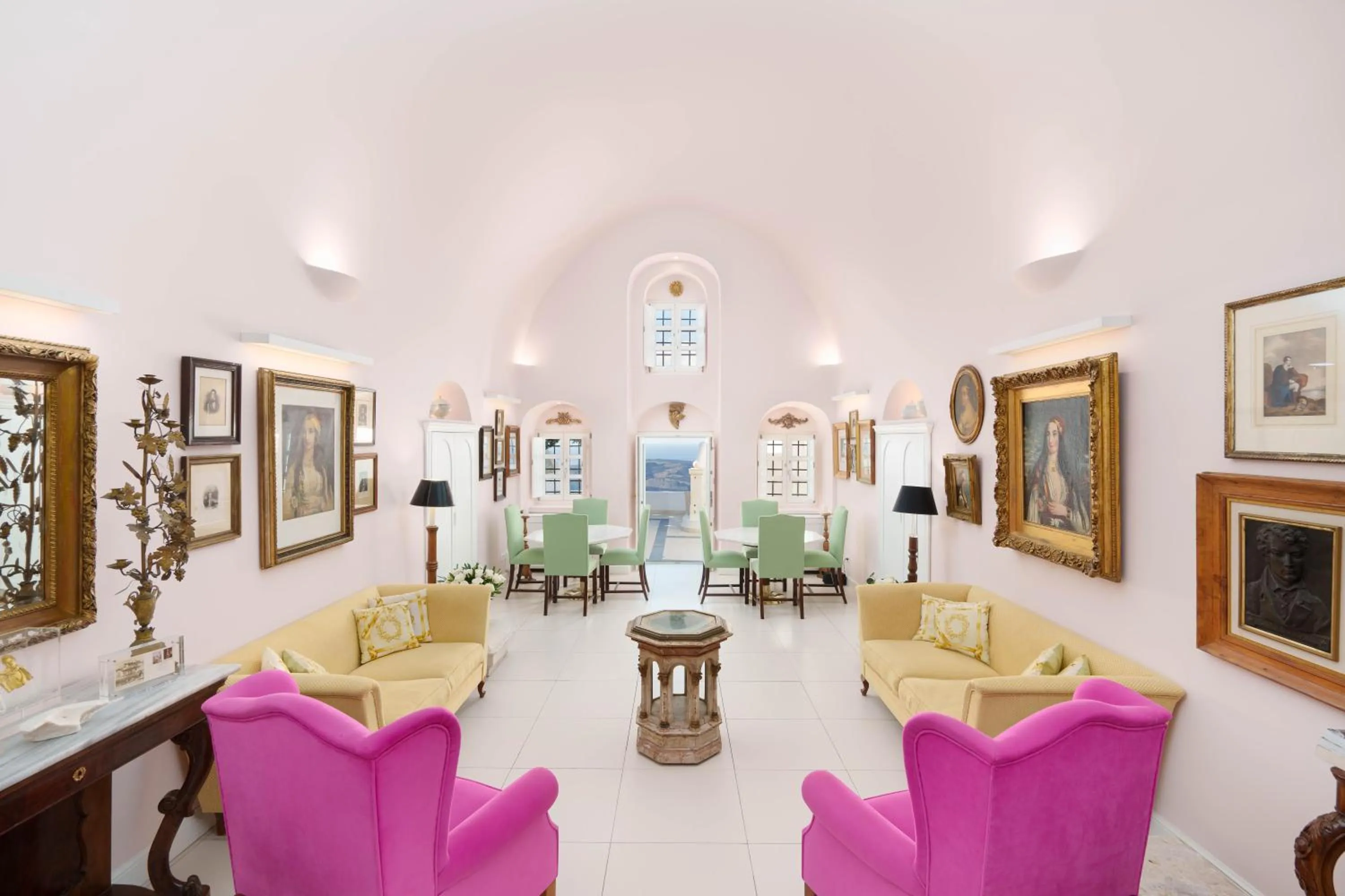 Living room in The Tsitouras Collection