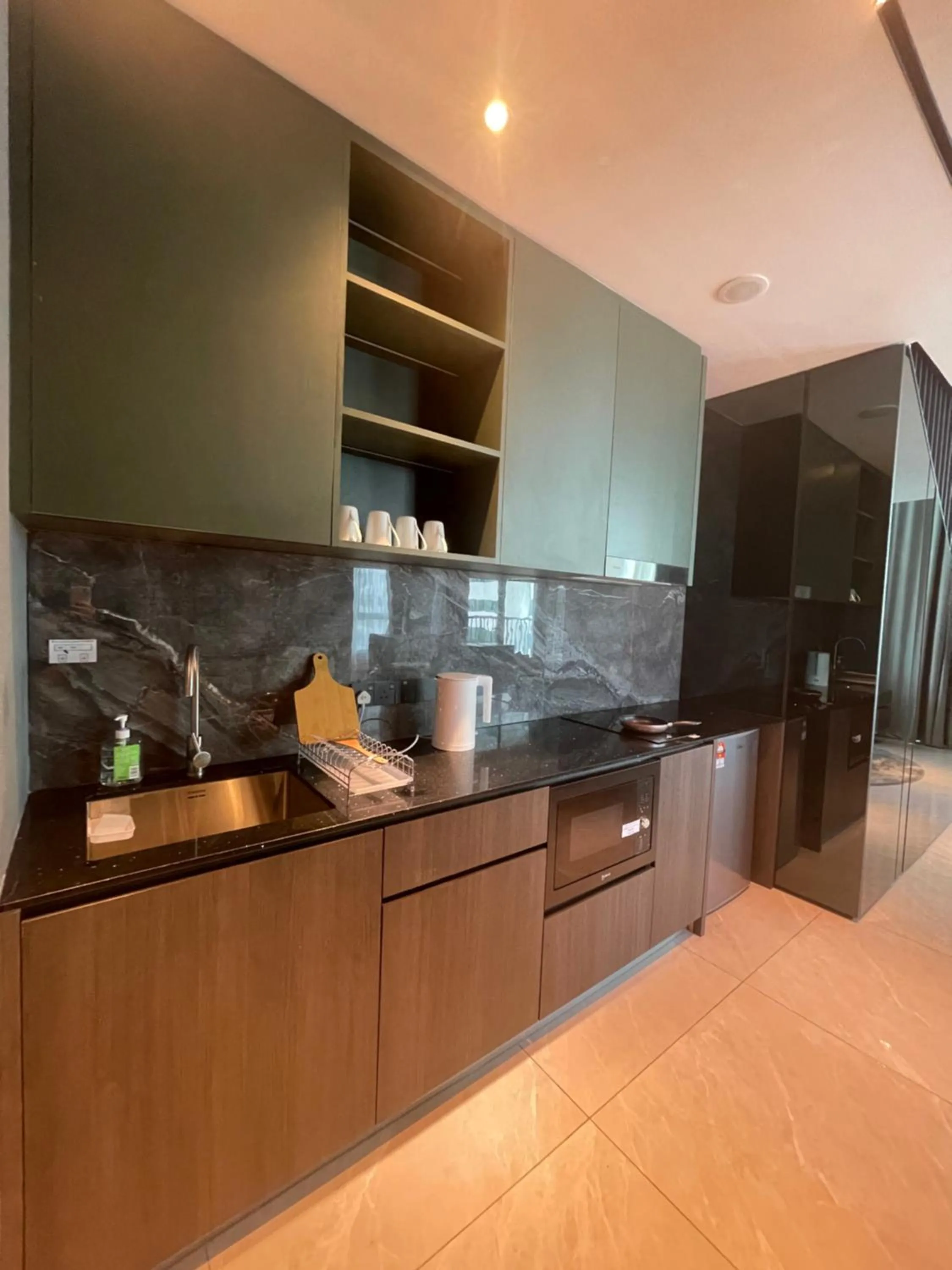 Kitchen or kitchenette in La,mer Butik Hotel