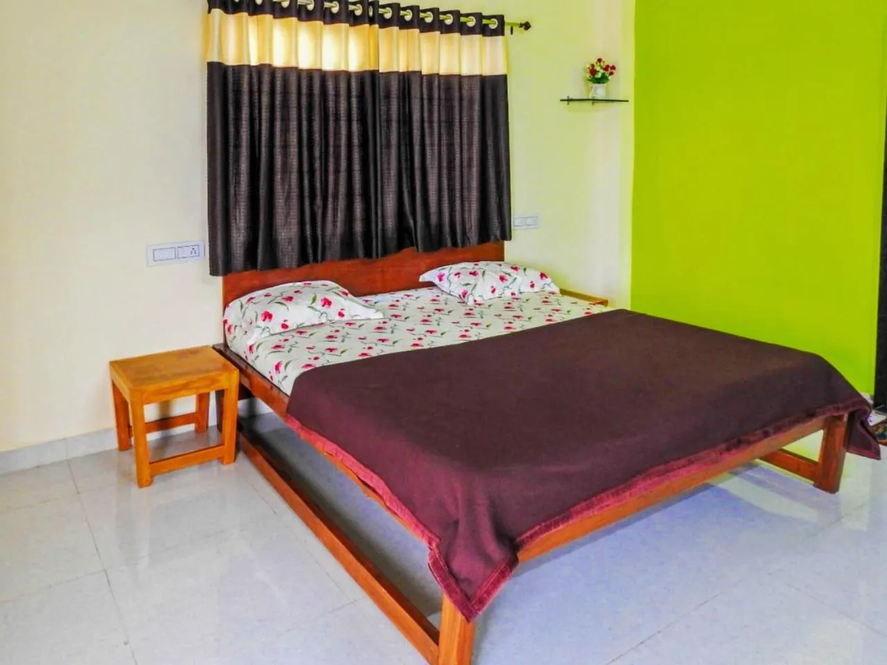 Bed in Madhura Agro Tourism